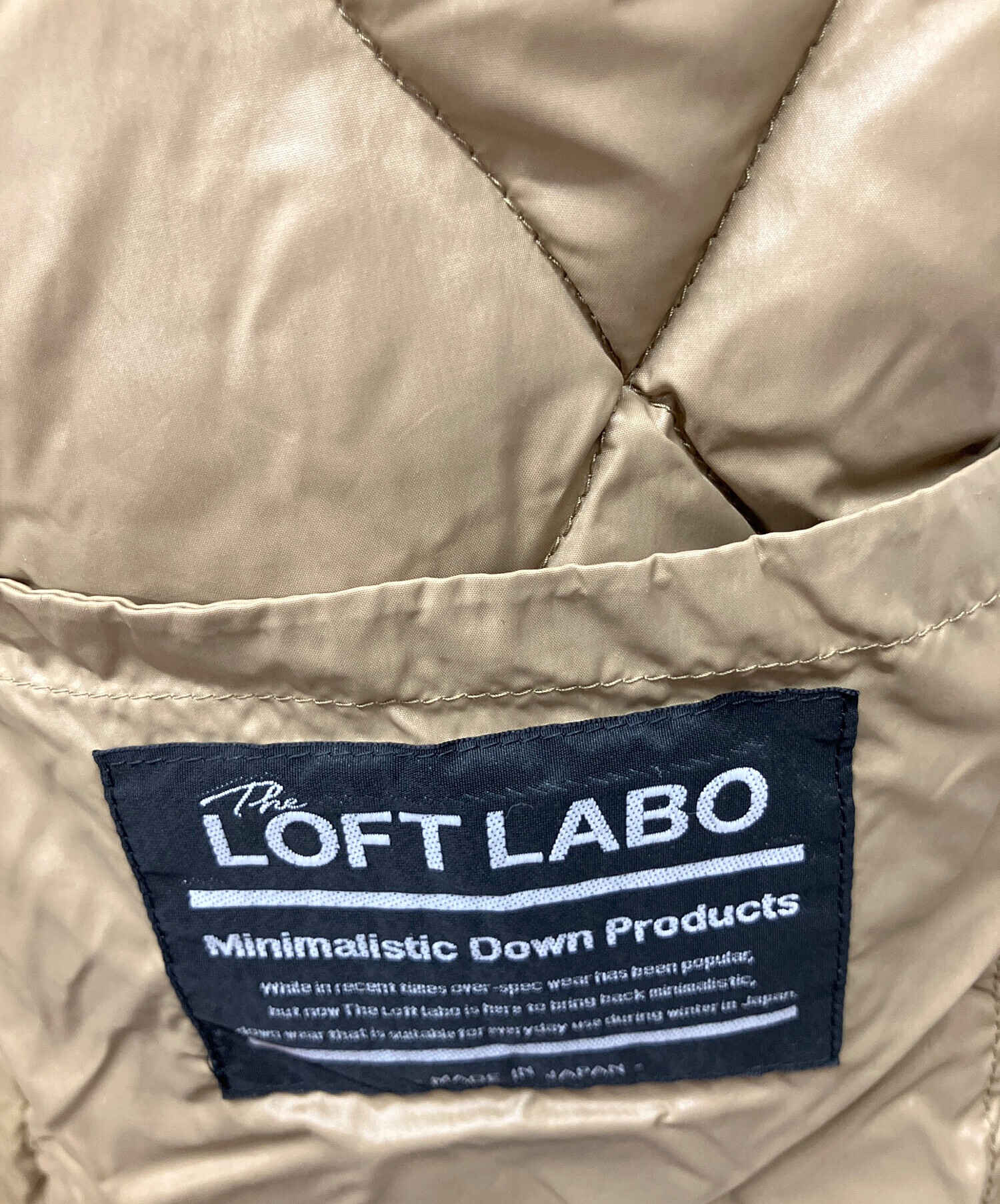 中古・古着通販】LOFT LABO (ロフトラボ) ダウンジャケット ベージュ