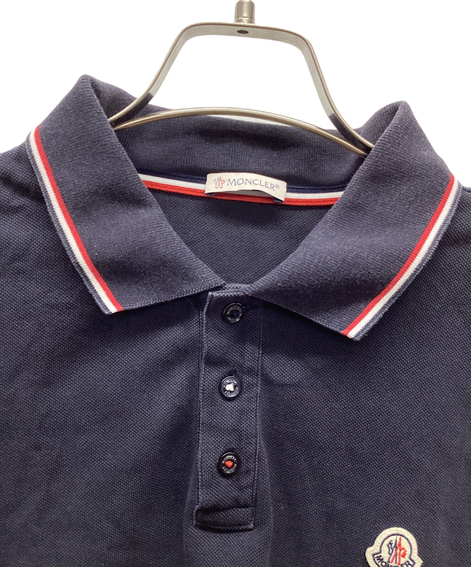 MONCLER モンクレール 半袖ポロシャツ ネイビー MONCLER
