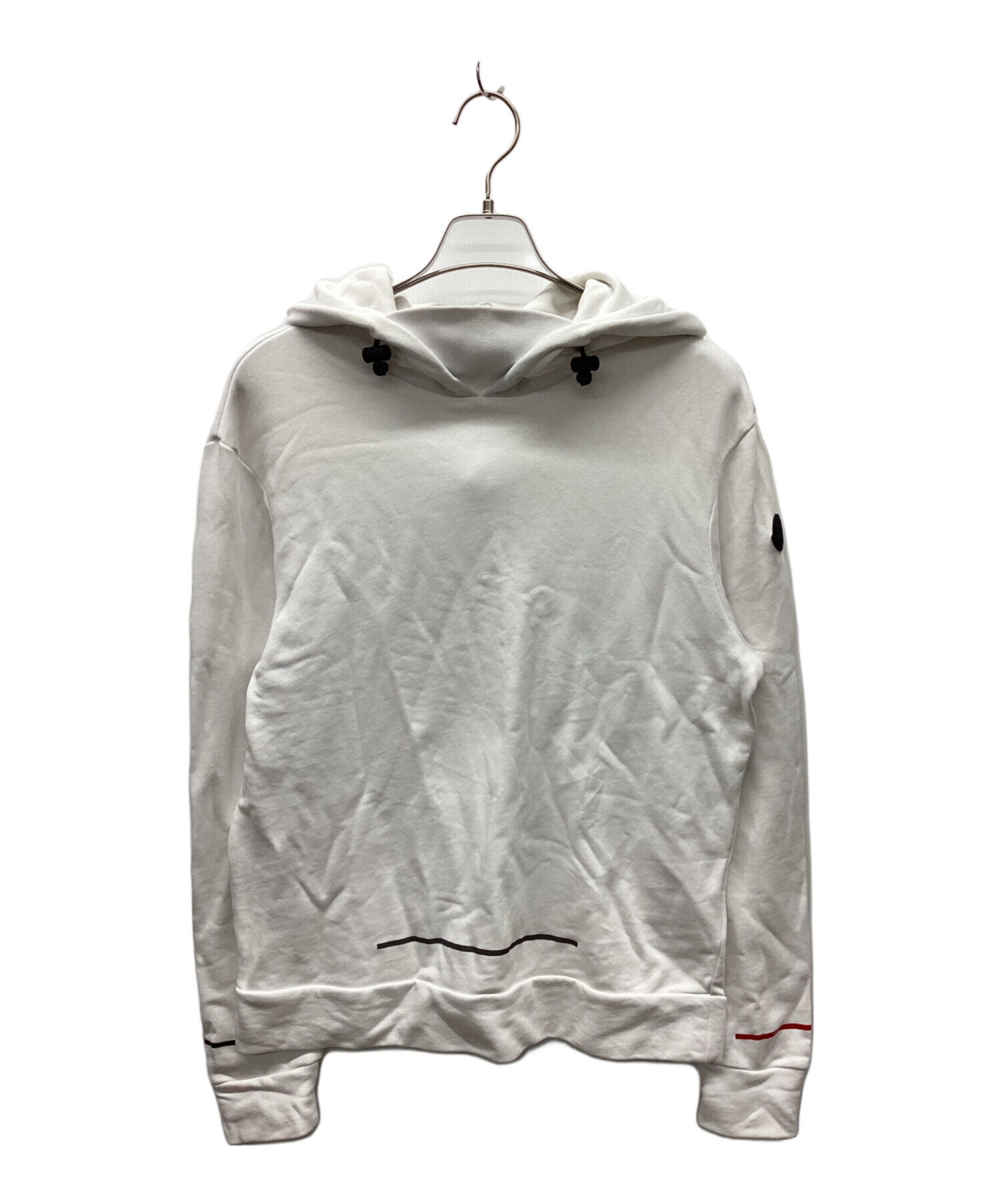 中古・古着通販】MONCLER (モンクレール) パーカー ホワイト サイズ:M 