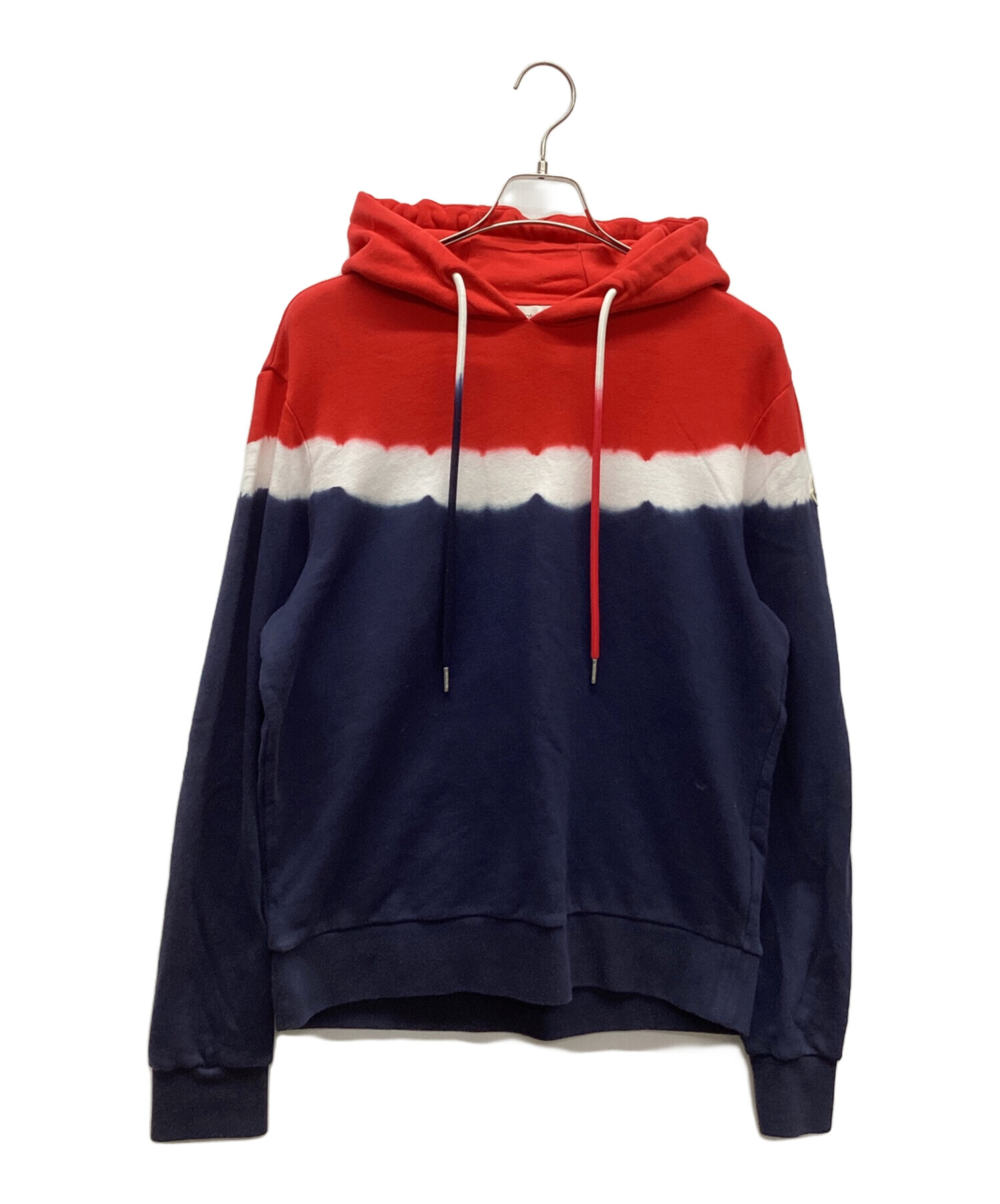 訳アリ！モンクレールMAGLIA ビックワッペン トリコロール パーカーL相当 訳アリ！モンクレールMAGLIA ビックワッペン トリコロール パーカーL