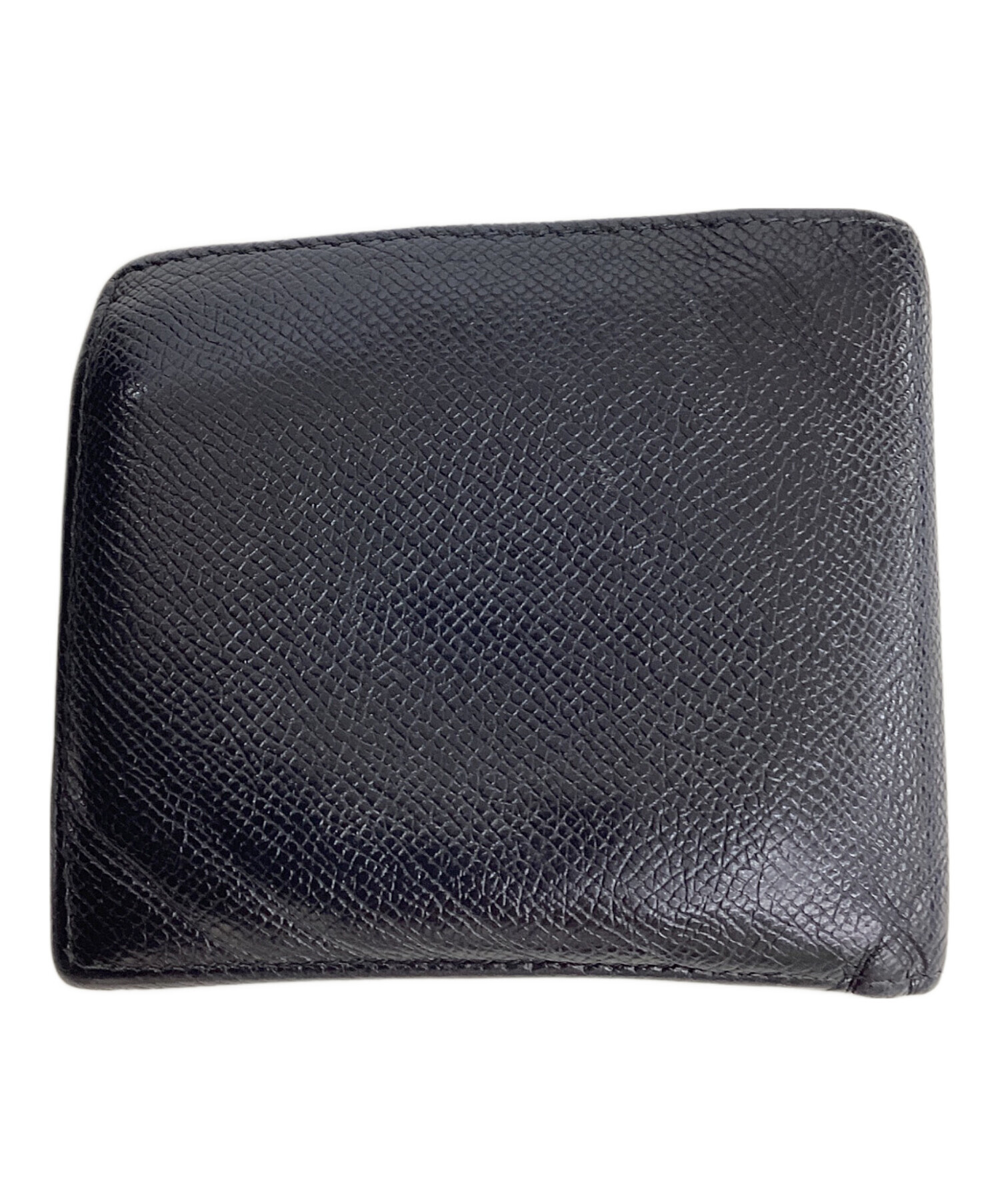 未使用級品✨ BVLGARI ブルガリ 二つ折り財布 ブラック レザー 中古・古着通販】BVLGARI (ブルガリ) 2つ折り財布 ブラック｜ブランド