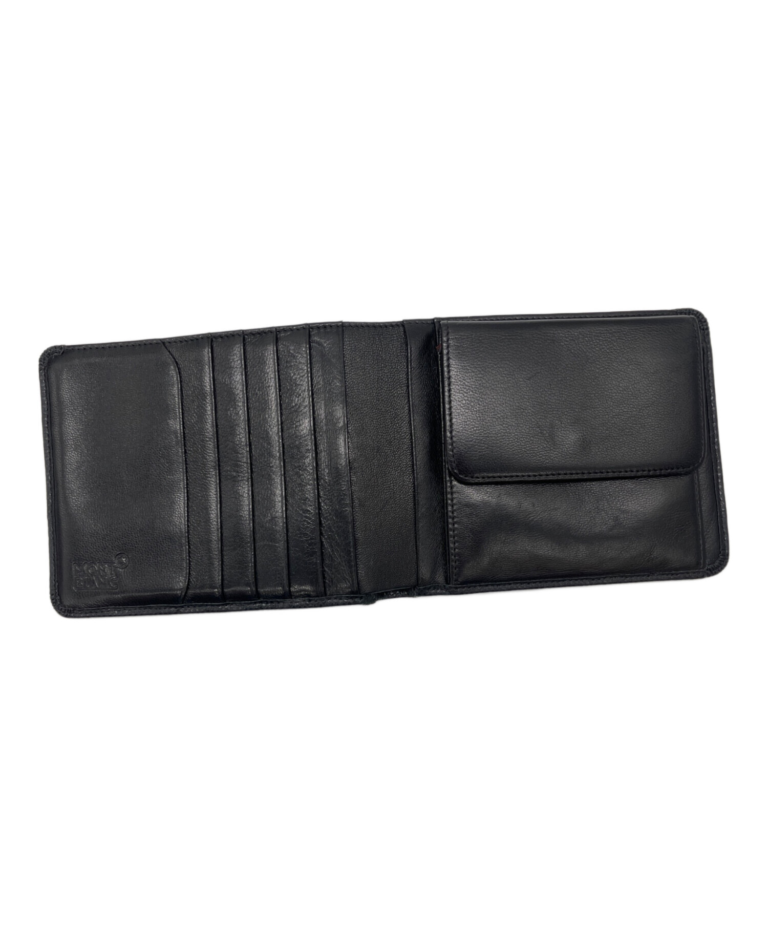 中古・古着通販】MONTBLANC (モンブラン) 2つ折り財布 ブラック