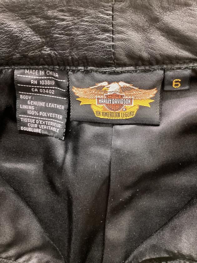 Harley-Davidson レザーパンツ サイズ34 ブラック Harley Davidson（ハーレー・ダビッドソン） DP-34 メンズレザーパンツ