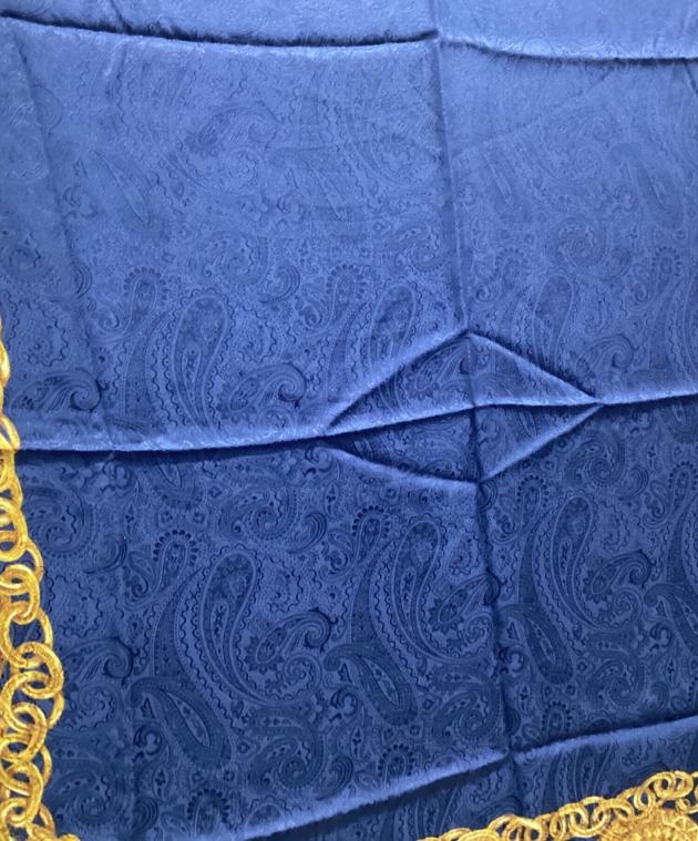 中古・古着通販】CHANEL (シャネル) スカーフ イエロー×ネイビー