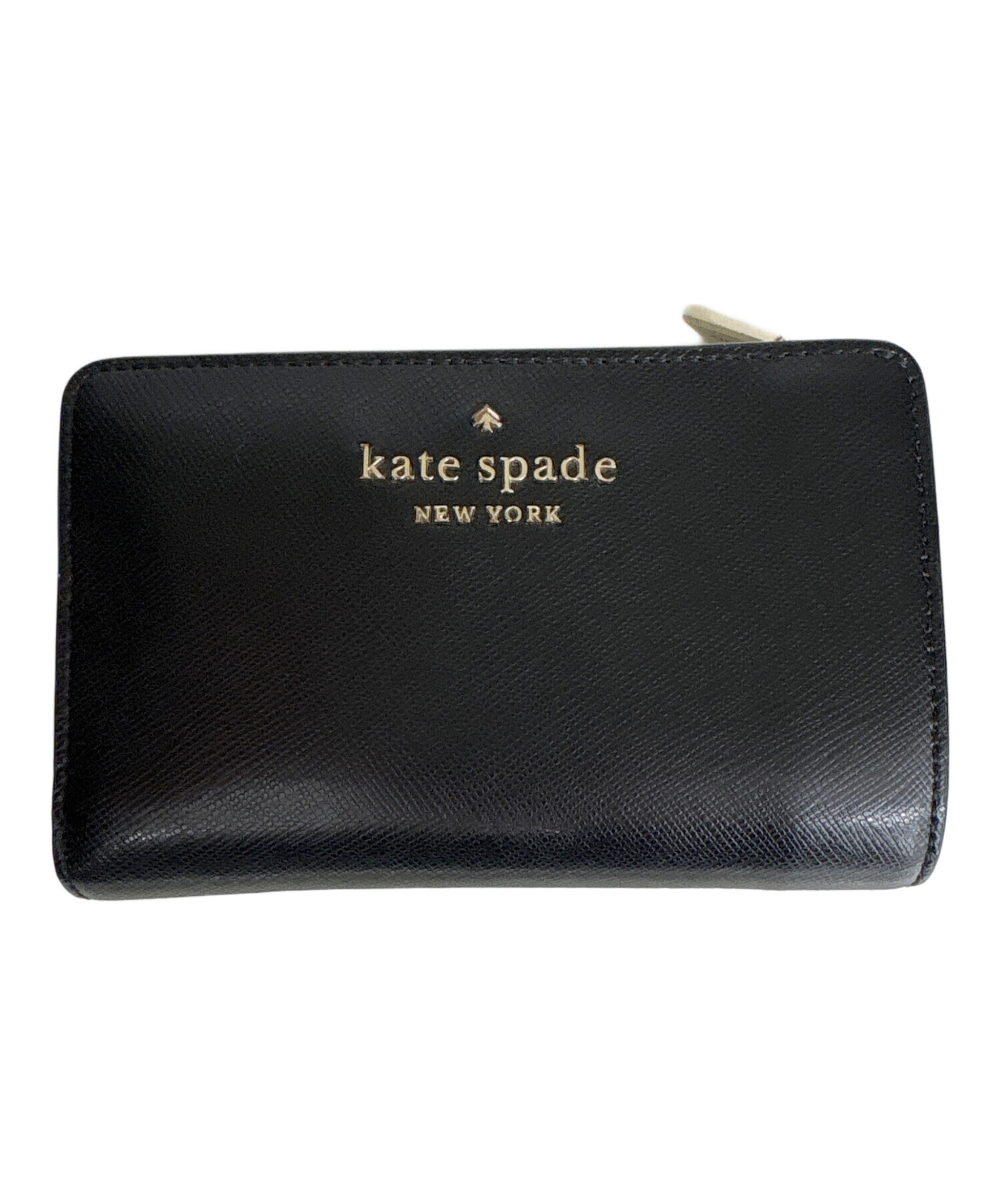 中古・古着通販】Kate Spade (ケイトスペード) 2つ折り財布 ブラック 