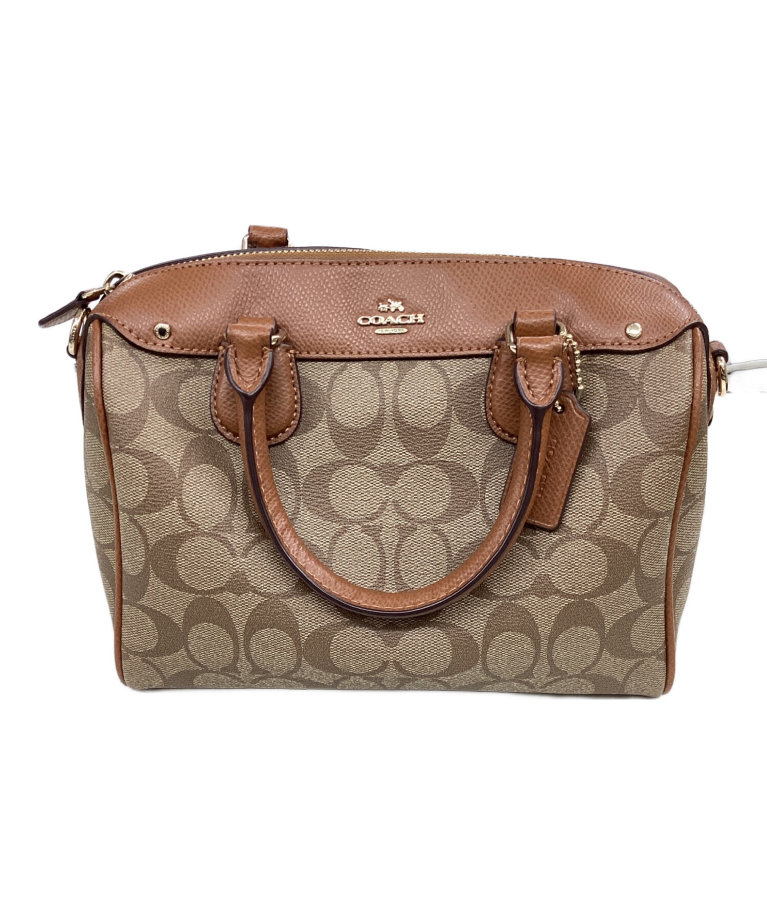 中古・古着通販】COACH (コーチ) ミニボストンバッグ ブラウン