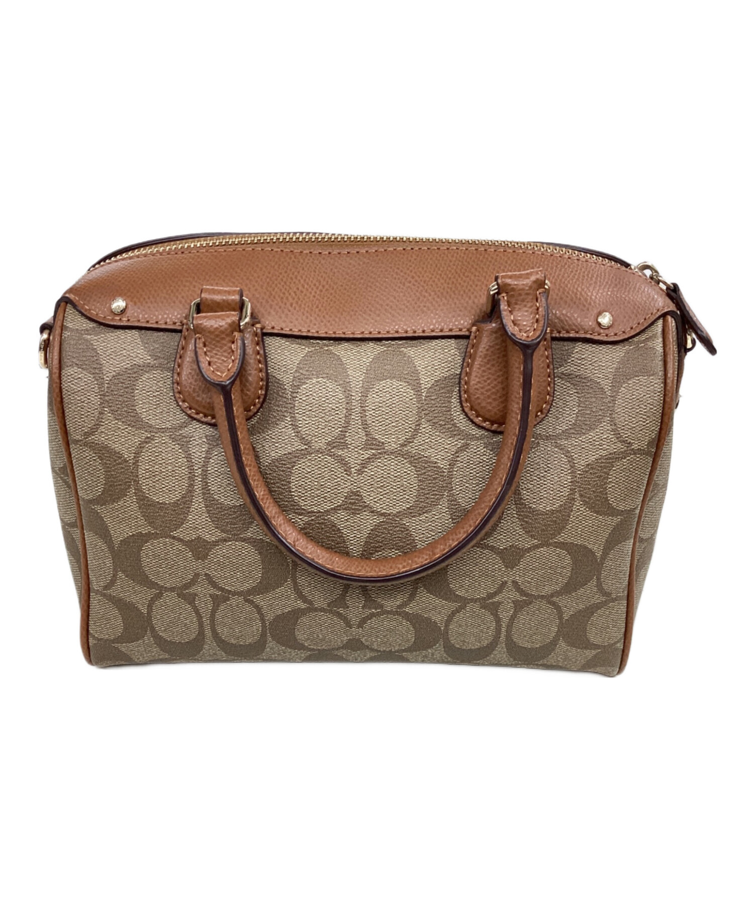 中古・古着通販】COACH (コーチ) ミニボストンバッグ ブラウン