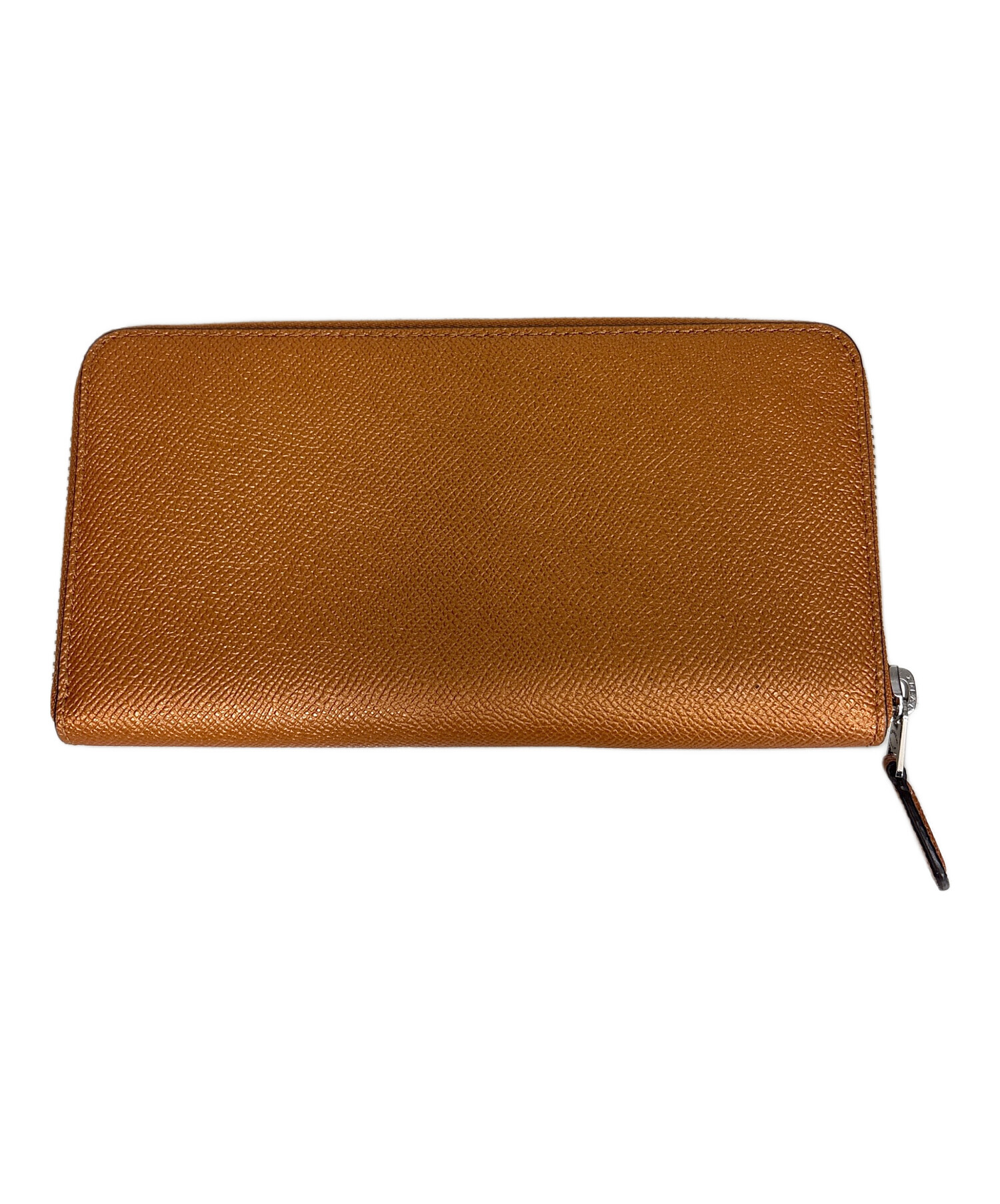 中古・古着通販】COACH (コーチ) ラウンドファスナー長財布 オレンジ