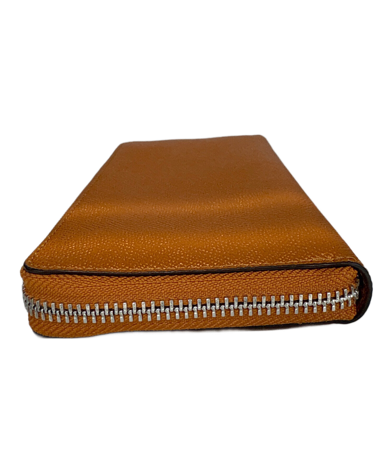 中古・古着通販】COACH (コーチ) ラウンドファスナー長財布 オレンジ