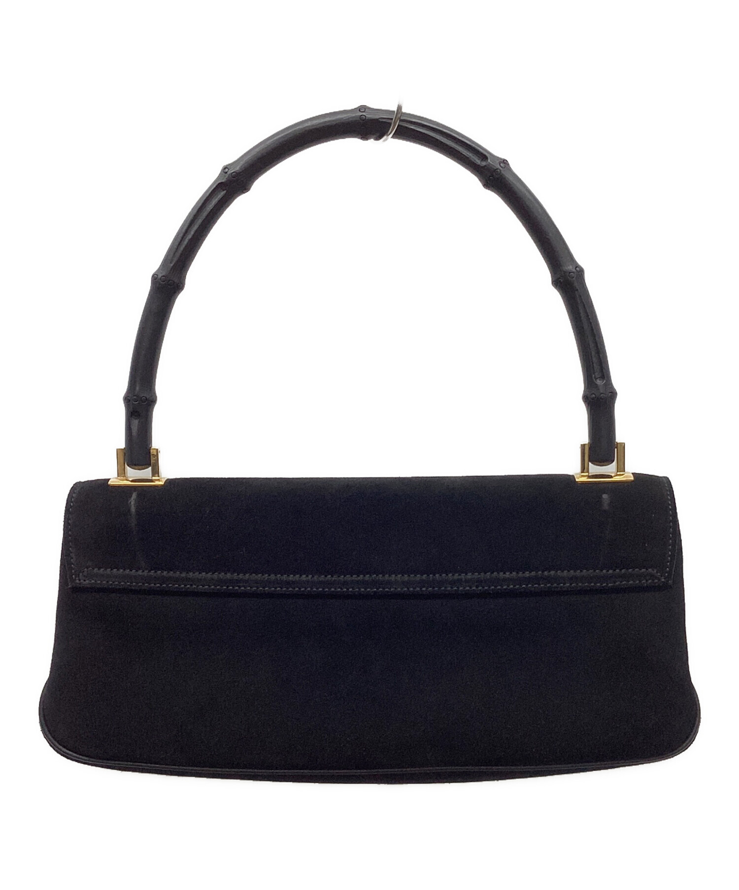 中古・古着通販】GUCCI (グッチ) バンブースウェードハンドバッグ 