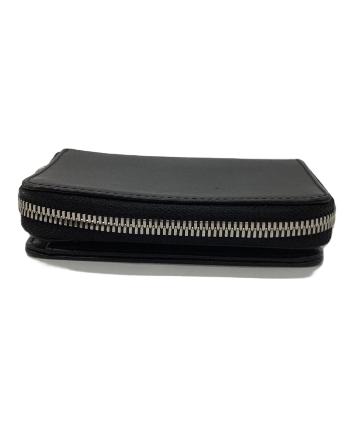 【未使用】A.P.C. ブラックレザー 二つ折り財布 中古・古着通販】A.P.C. (アーペーセー) 2つ折り財布 ブラック