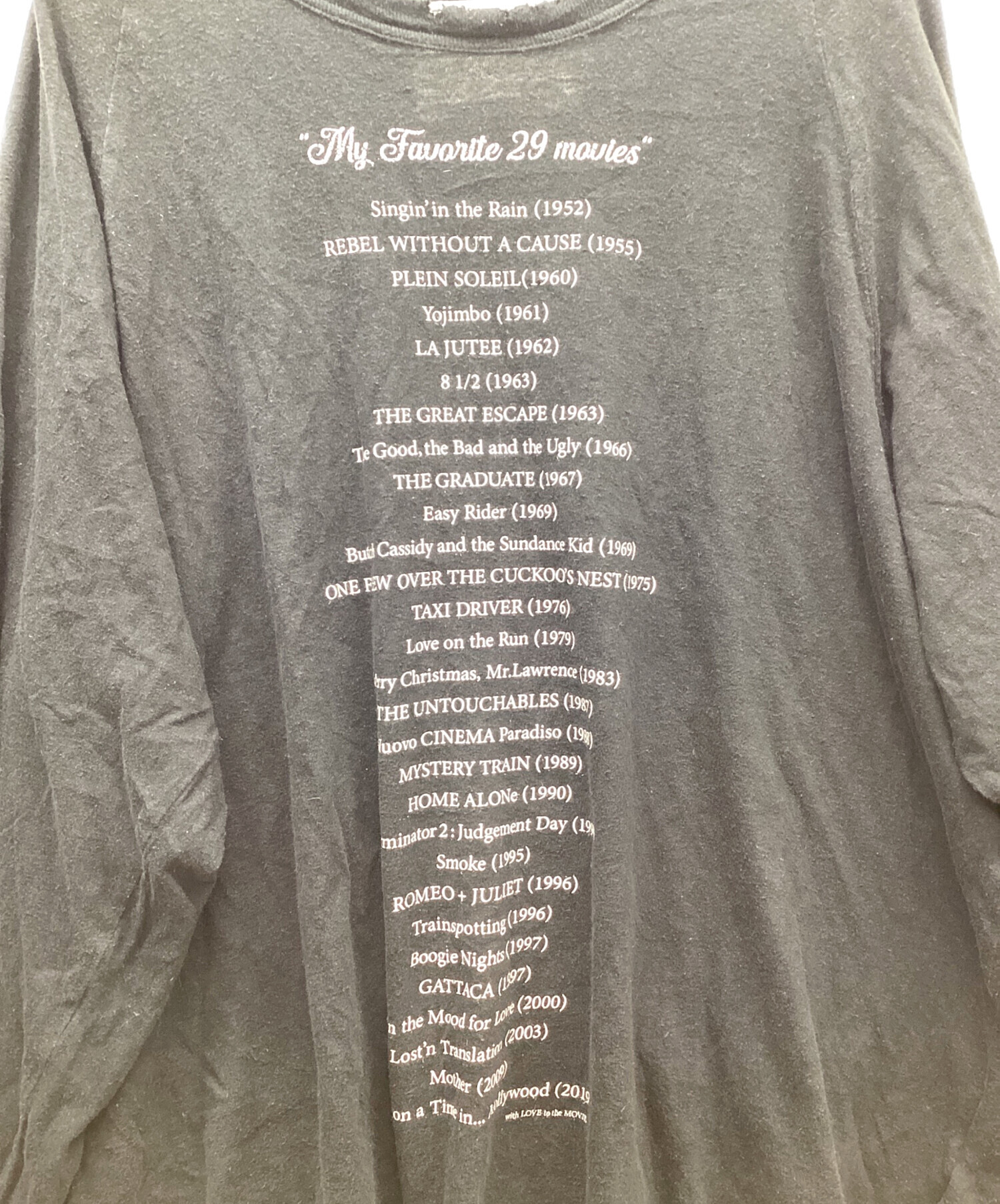 中古・古着通販】DAIRIKU (ダイリク) My Favorite Movies Big Raglan