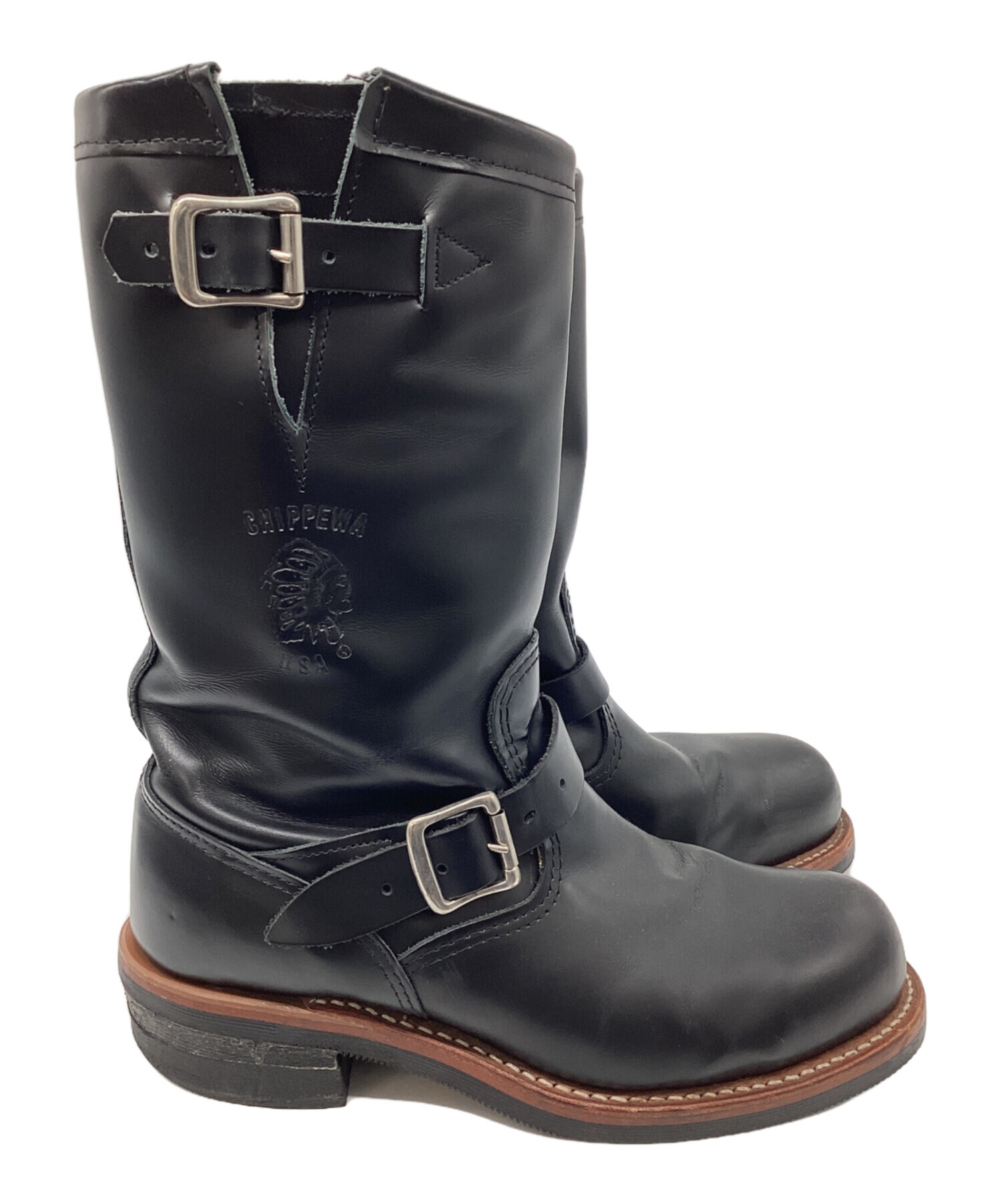 中古・古着通販】CHIPPEWA (チペワ) エンジニアブーツ ブラック サイズ