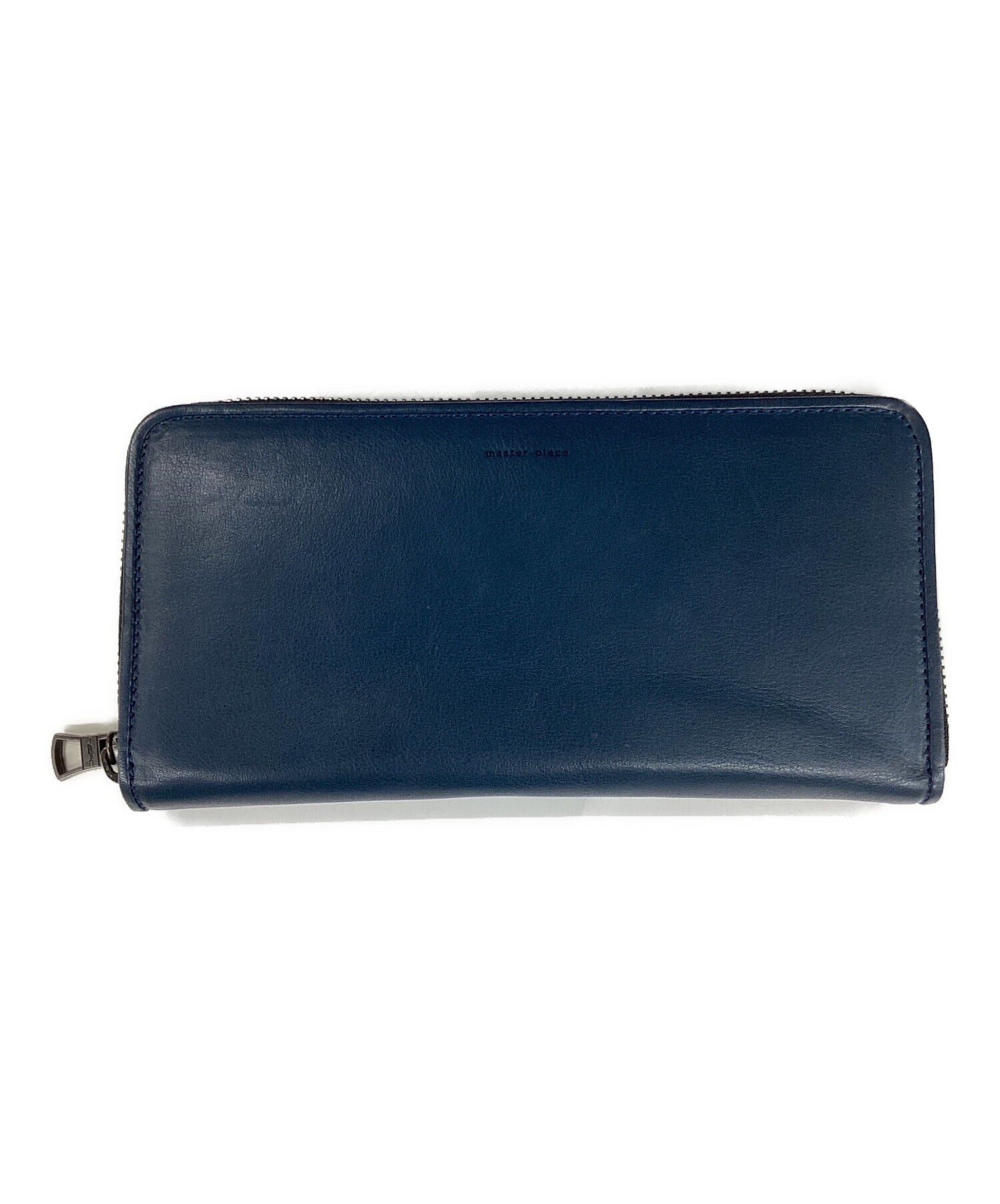 master-piece ネイビー 長財布 中古・古着通販】master-piece (マスターピース) 長財布 ネイビー