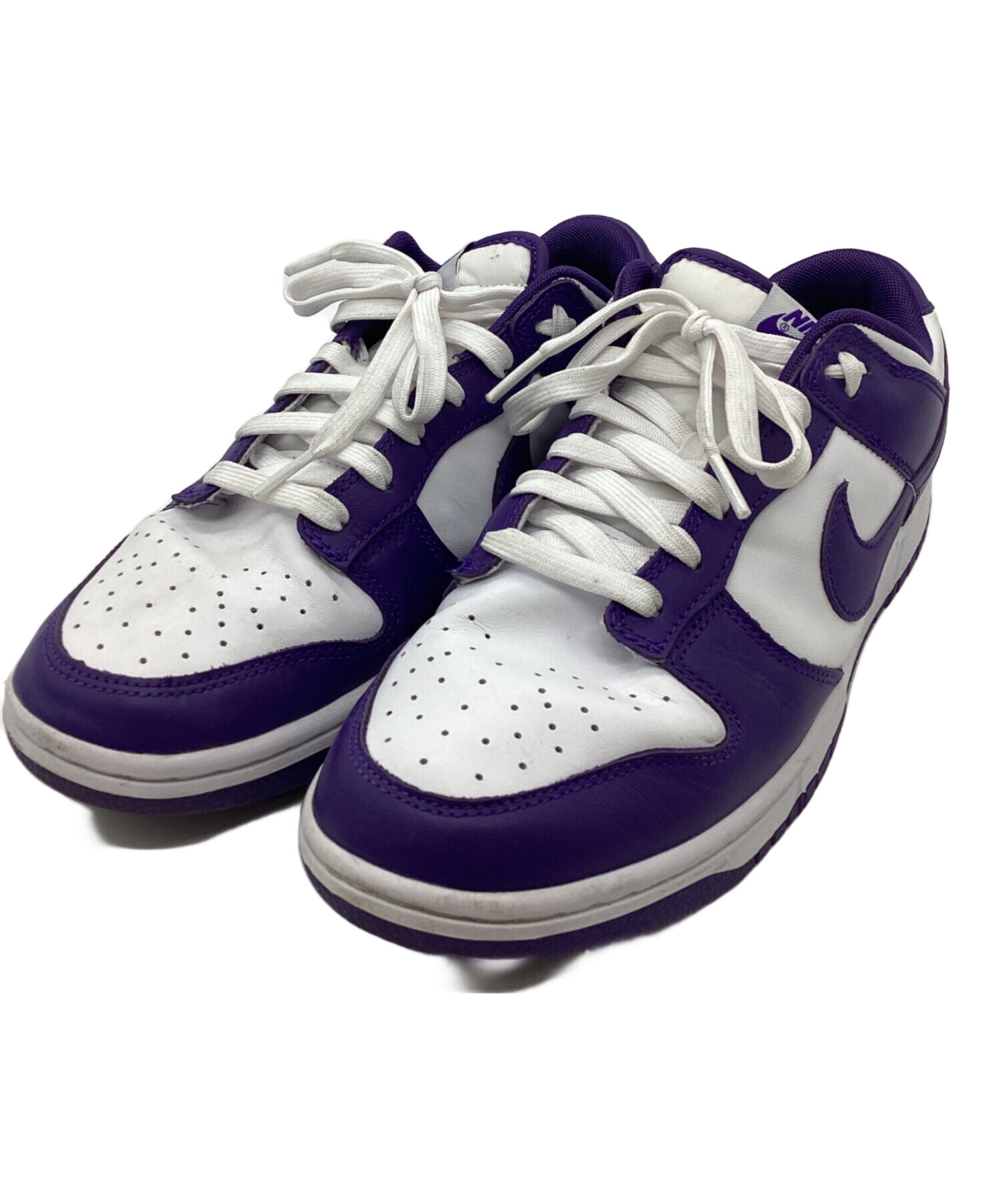 中古・古着通販】NIKE (ナイキ) スニーカー パープル×ホワイト サイズ 