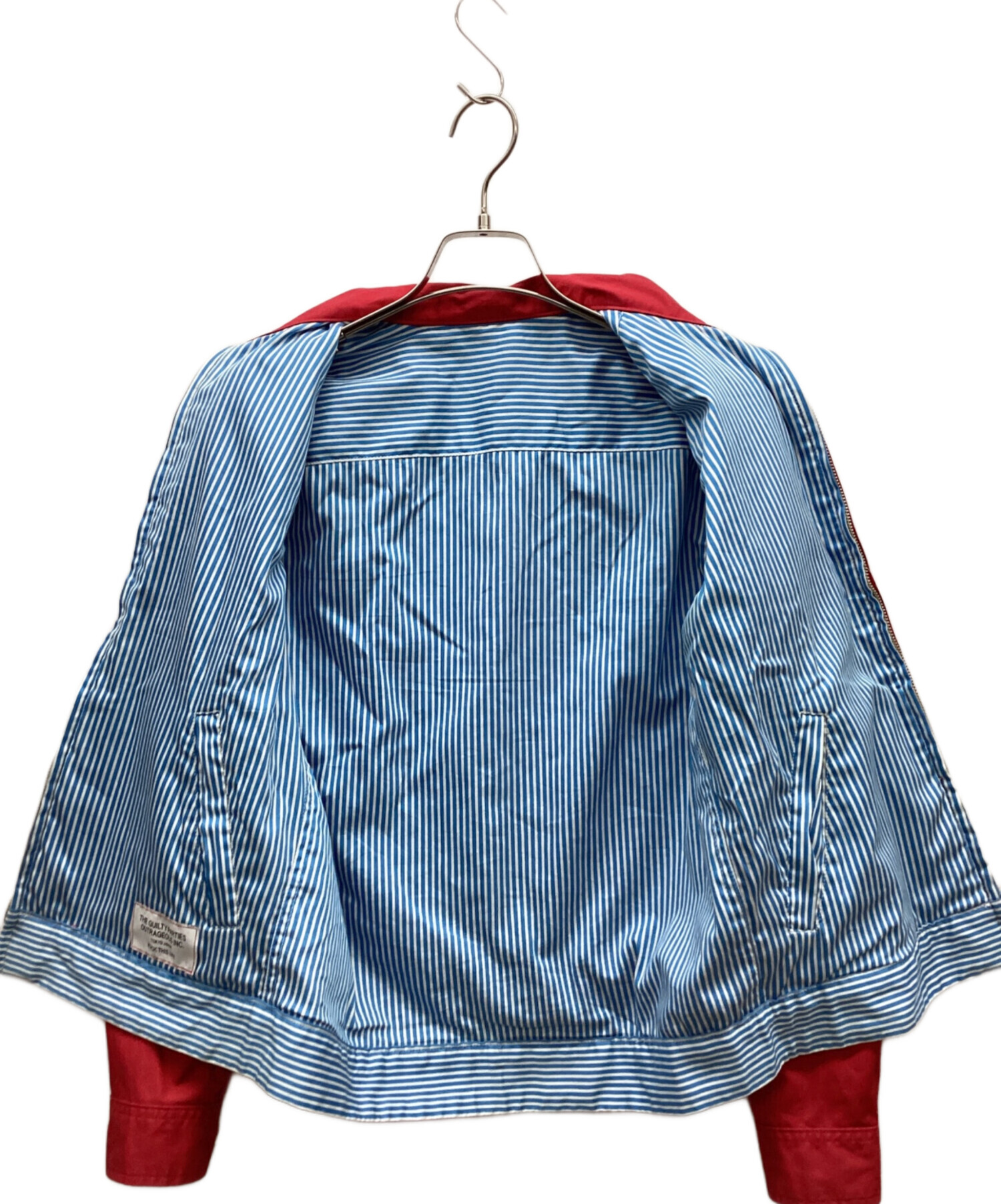 【ワコマリア】ブルゾン ジャケット リバーシブル ネイビー L チェック 春 中古・古着通販】WACKO MARIA (ワコマリア) リバーシブルブルゾン