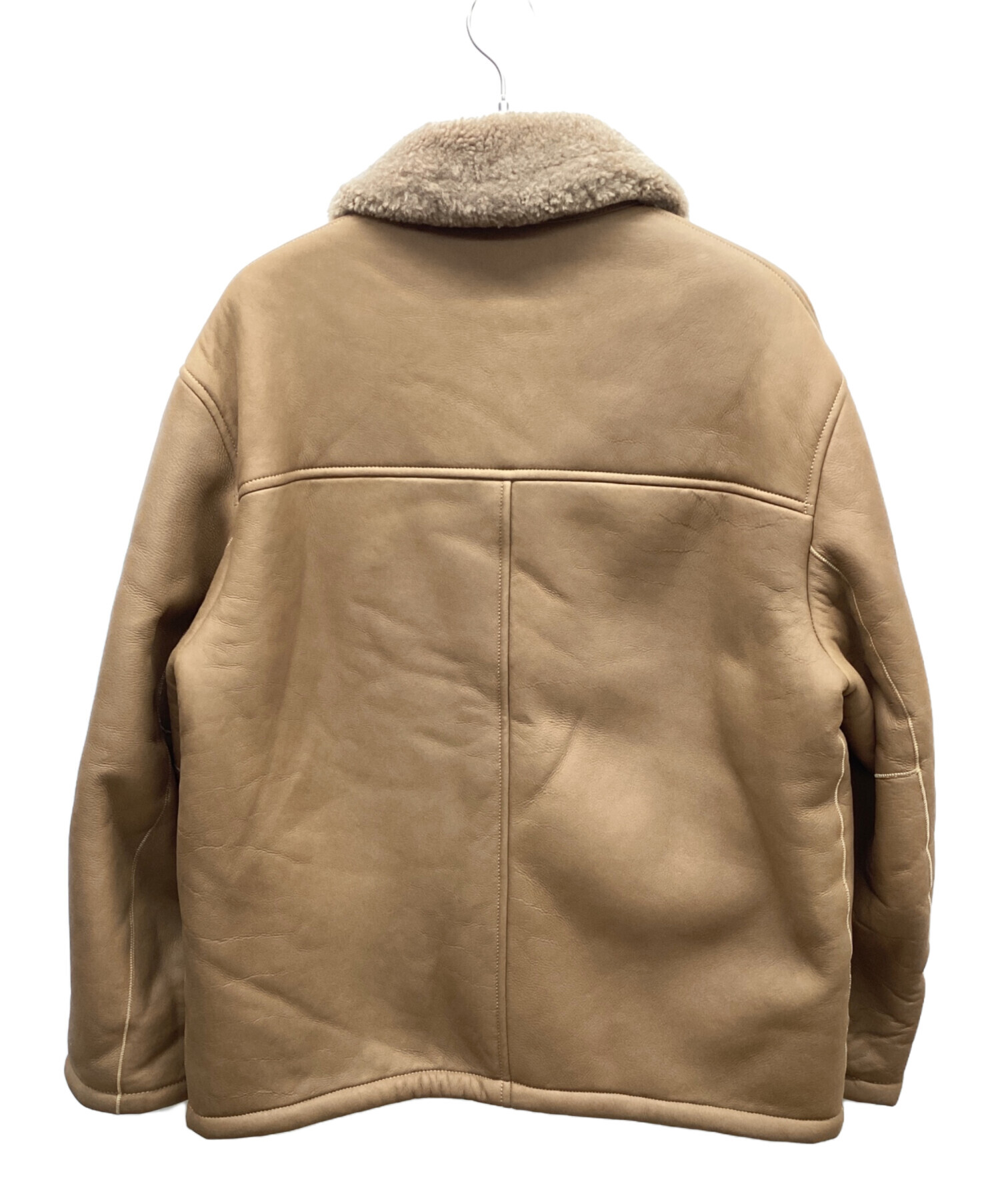 希少　COACH コーチ　リアルムートン　シアリング　ボア　ランチコート　濃茶色 希少 COACH コーチ リアルムートン シアリング ボア ランチコート 濃