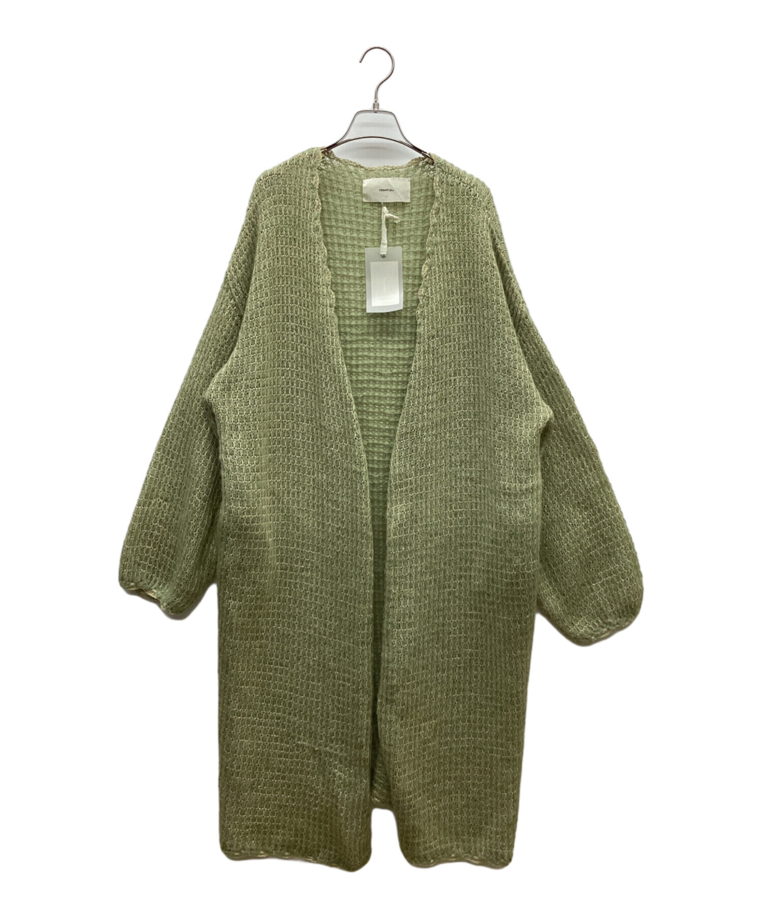 TODAYFUL☆ロングカーディガン 中古・古着通販】TODAYFUL (トゥデイフル) ロングカーディガン 黄緑