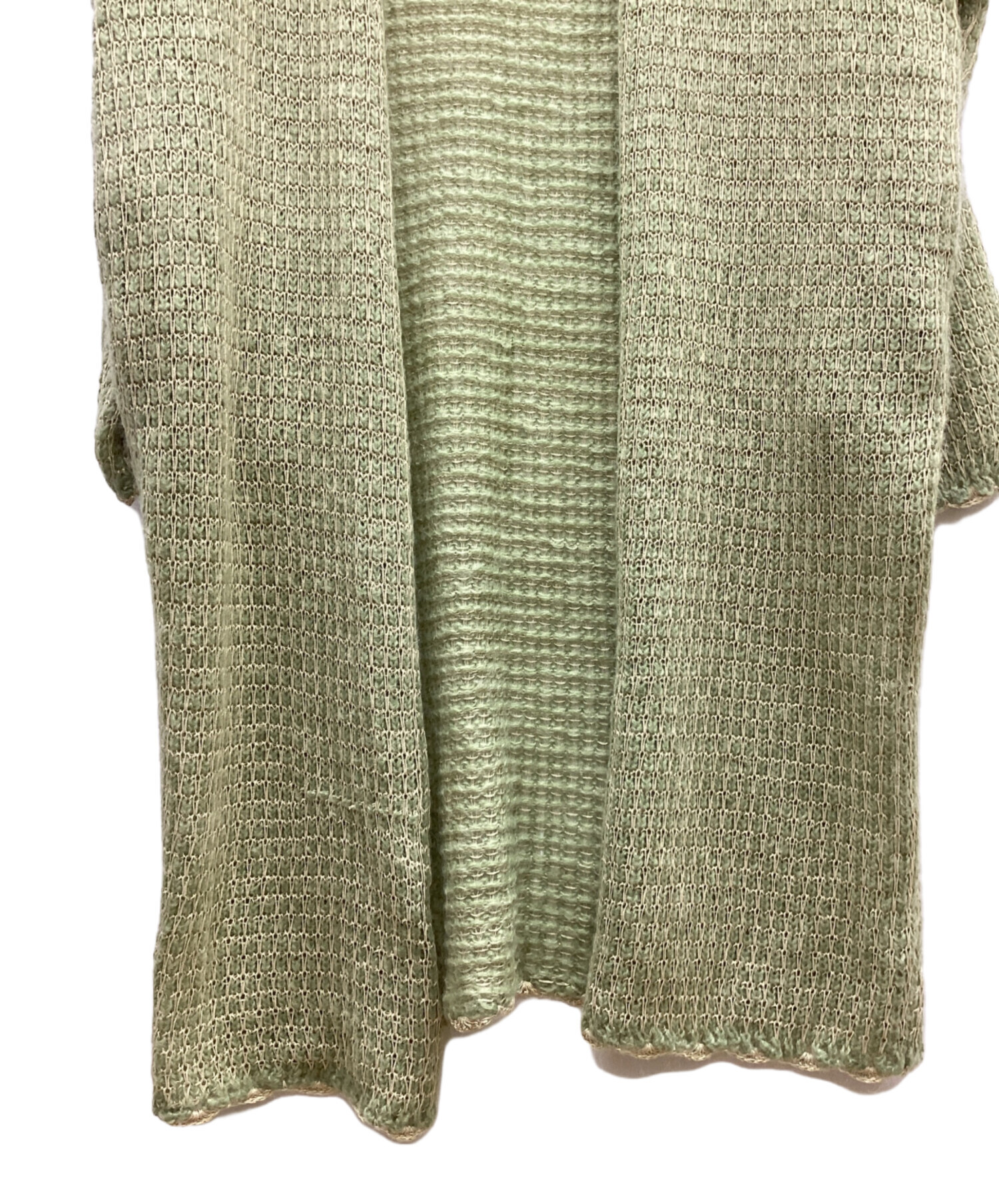 中古・古着通販】TODAYFUL (トゥデイフル) ロングカーディガン 黄緑