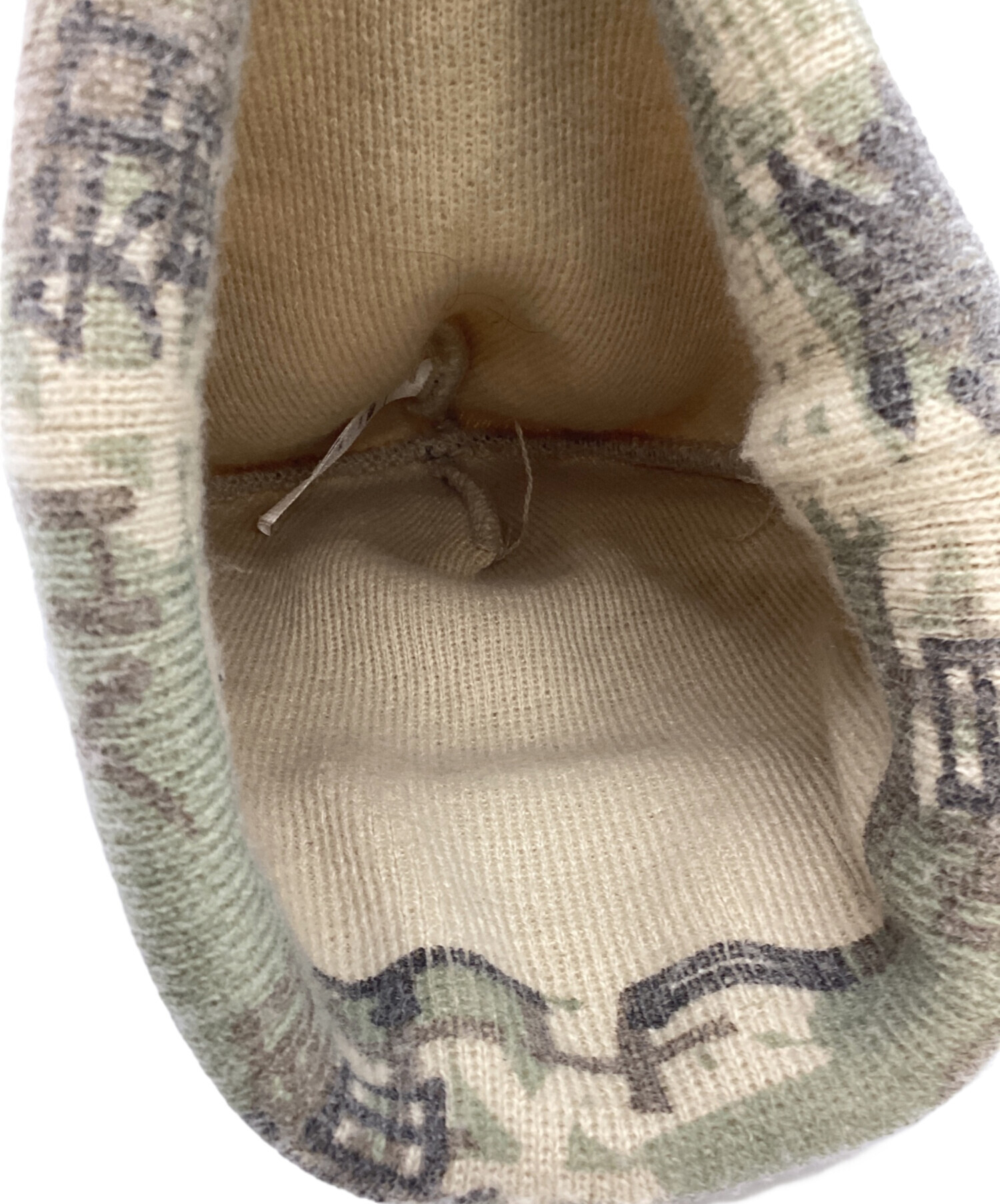 【未使用品】Supreme リブ編み ニット帽 オリーブ カーキ　綿100% 中古・古着通販】SUPREME (シュプリーム) ニット帽 オリーブ｜ブランド