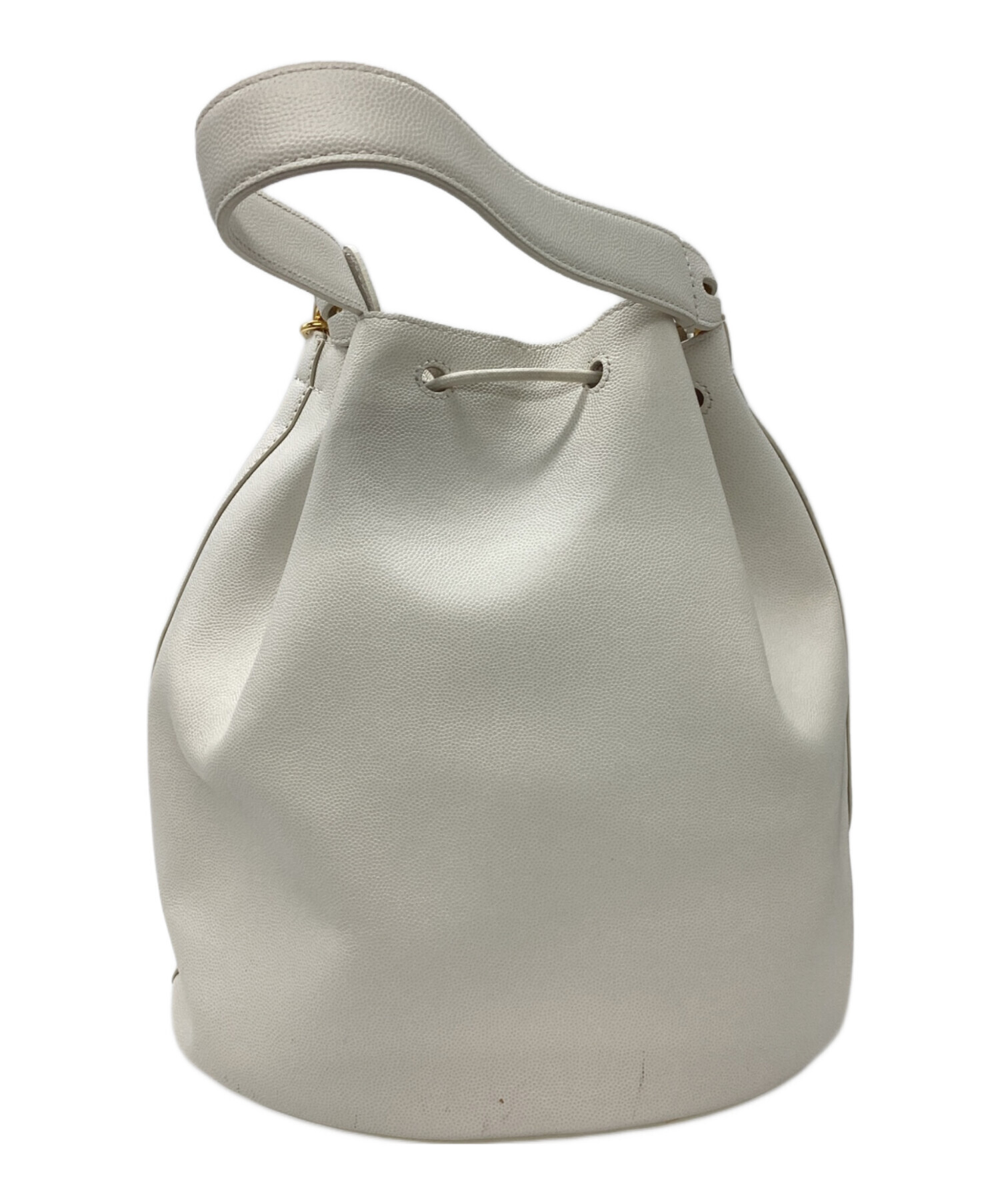 中古・古着通販】FURLA (フルラ) アーチロゴハンドバッグ ホワイト 