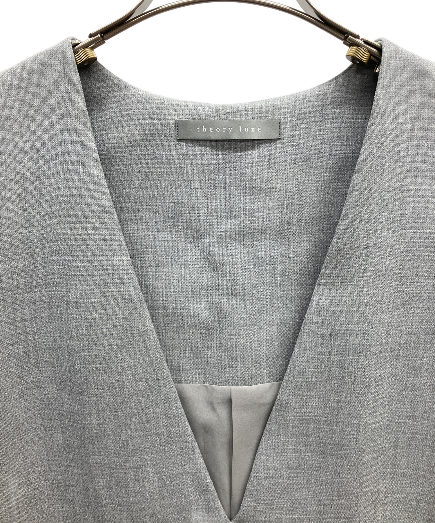 中古・古着通販】theory luxe (セオリーリュクス) ロングジレ グレー