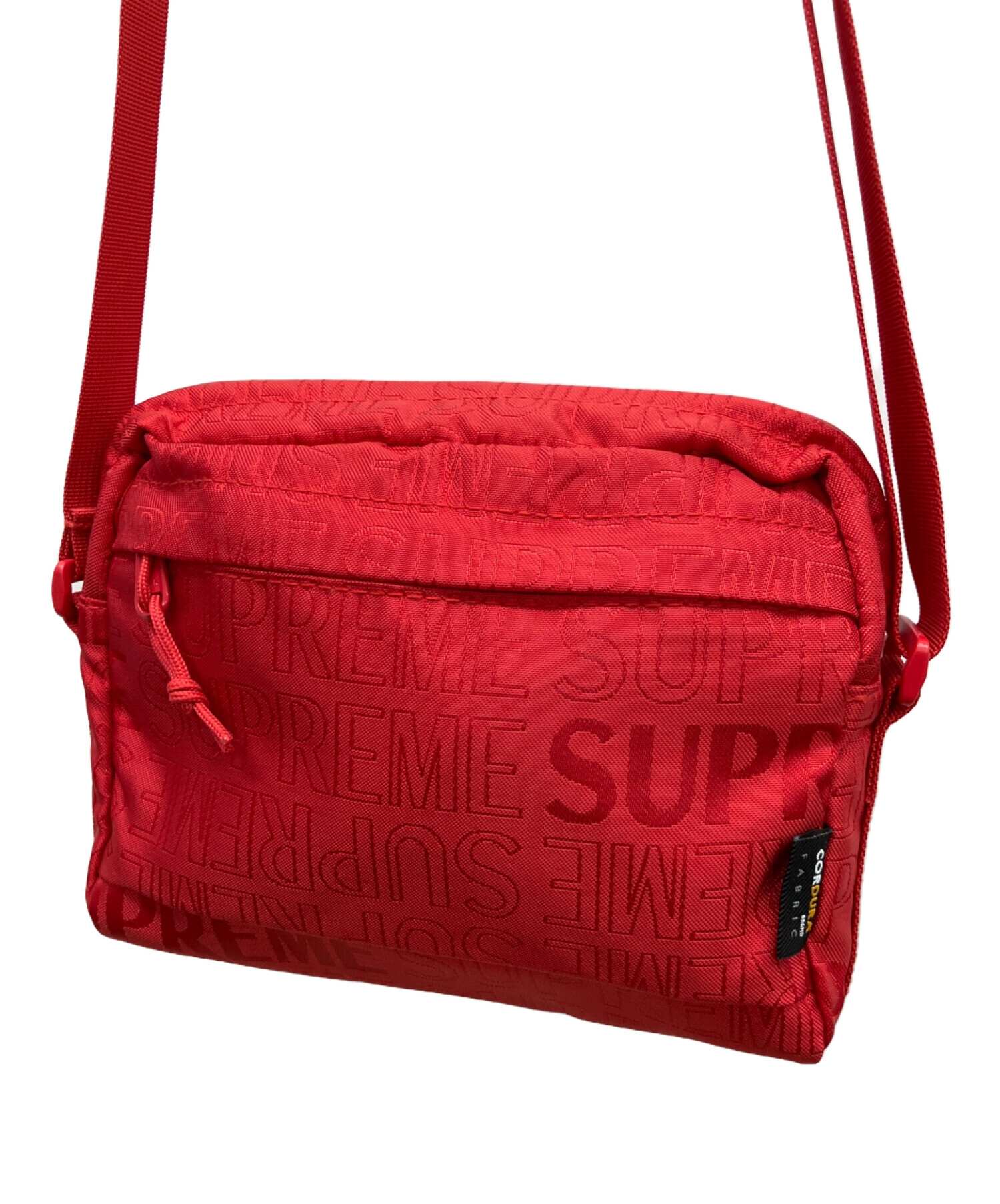 ジモティ割引有★【ジャングルジャングル岸和田店】SUPREME シュプリーム レザー ショルダーバッグ レッド 男女兼用 南大阪 岸和田 貝塚市 泉佐野市 高石市 泉大津市 和泉市 忠岡町 熊取町 中古・古着通販】SUPREME (シュプリーム) ショルダーバッグ レッド