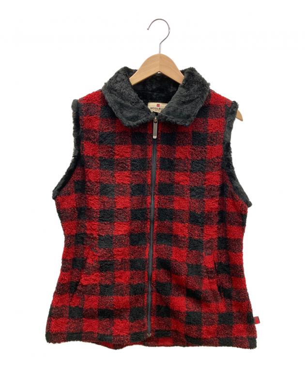 中古・古着通販】WOOLRICH (ウールリッチ) ボアベスト レッド