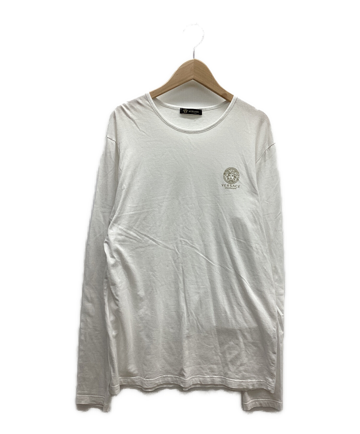 中古・古着通販】VERSACE (ヴェルサーチェ) 長袖カットソー ホワイト 