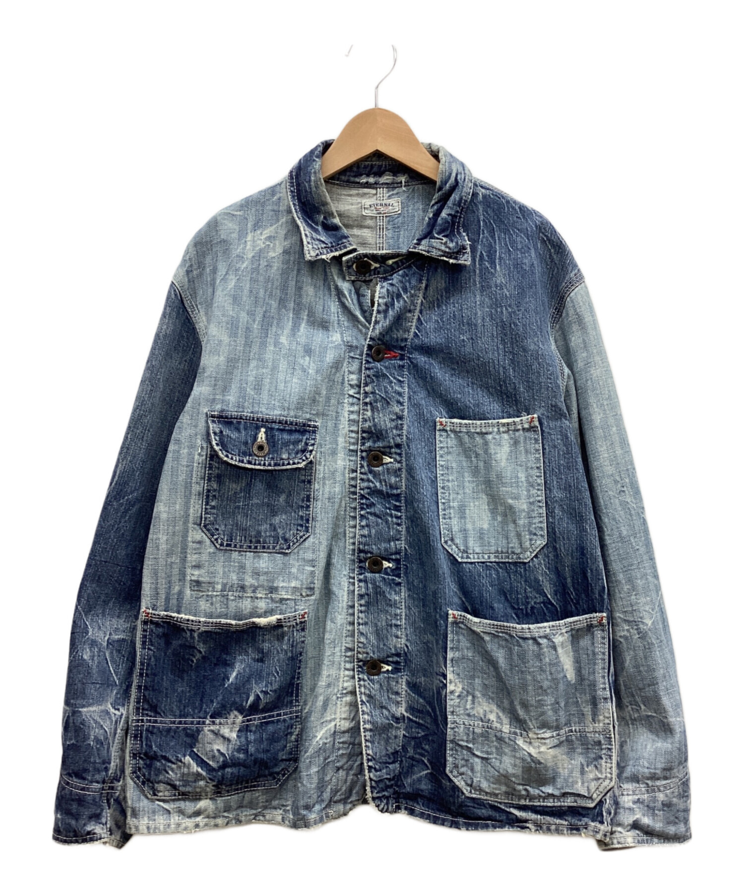 中古・古着通販】ETERNAL (エターナル) パッチワークカバーオール