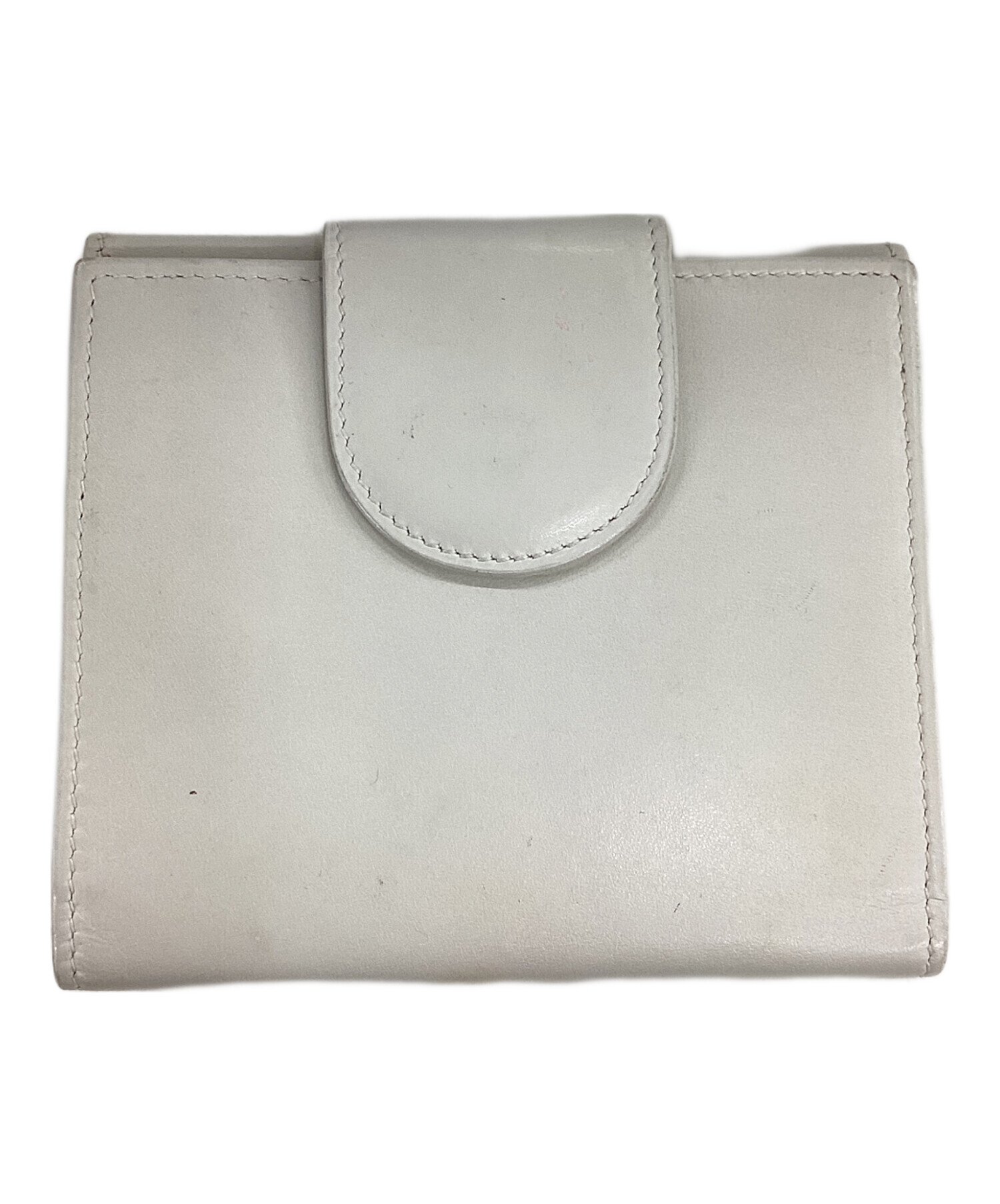 BVLGARI 二つ折財布 White 中古・古着通販】BVLGARI (ブルガリ) 2つ折り財布 アイボリー