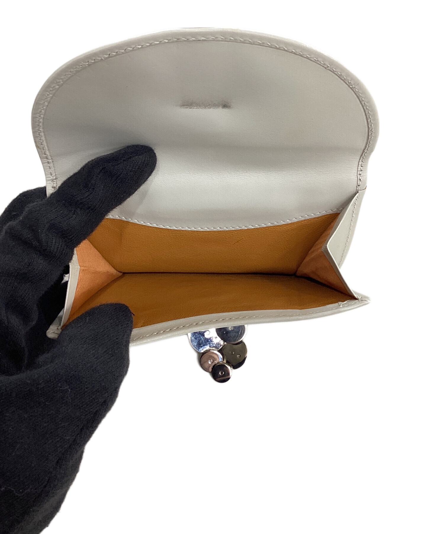 中古・古着通販】BVLGARI (ブルガリ) 2つ折り財布 アイボリー