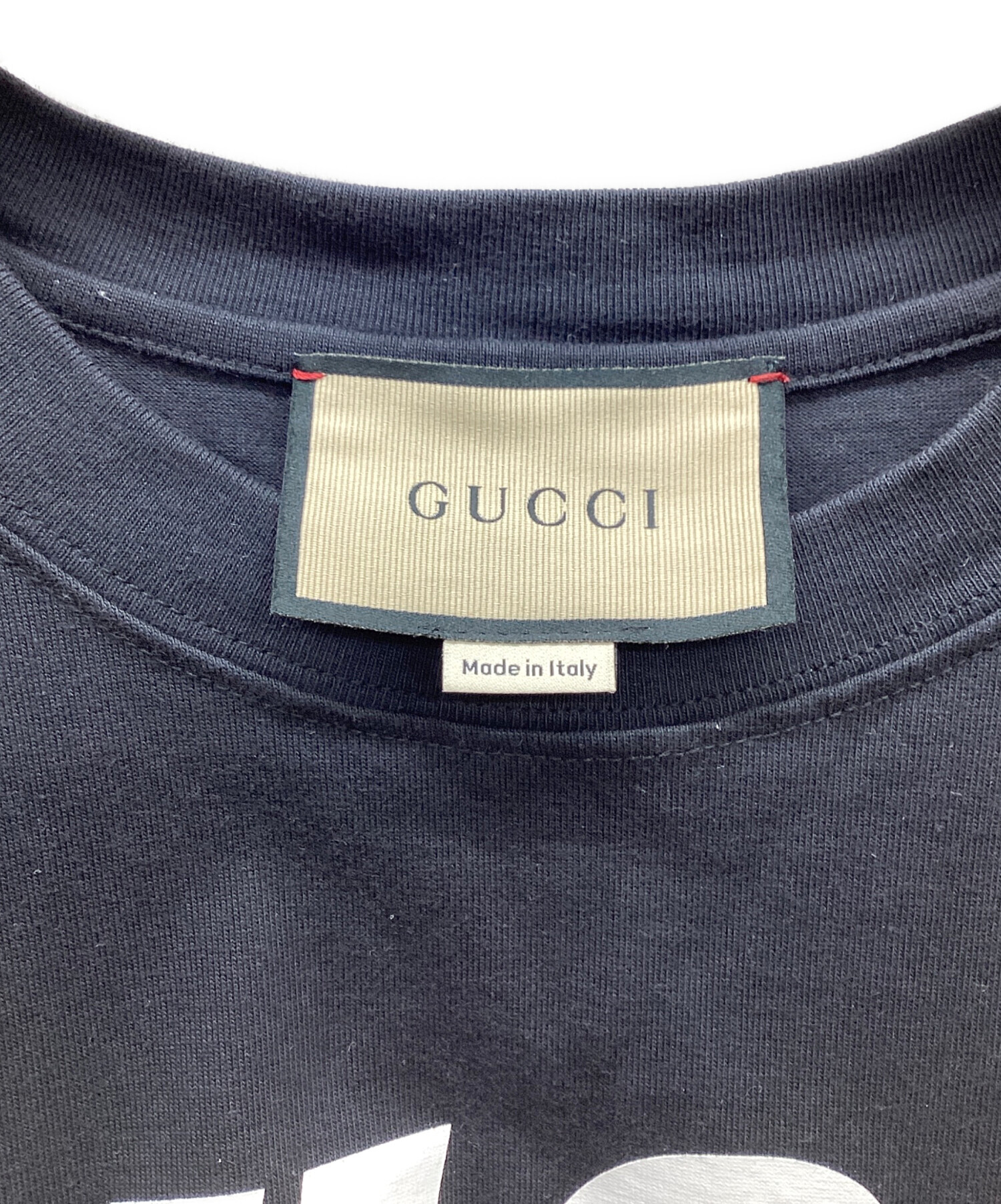 中古・古着通販】GUCCI (グッチ) ロゴブレードTシャツ ブラック サイズ