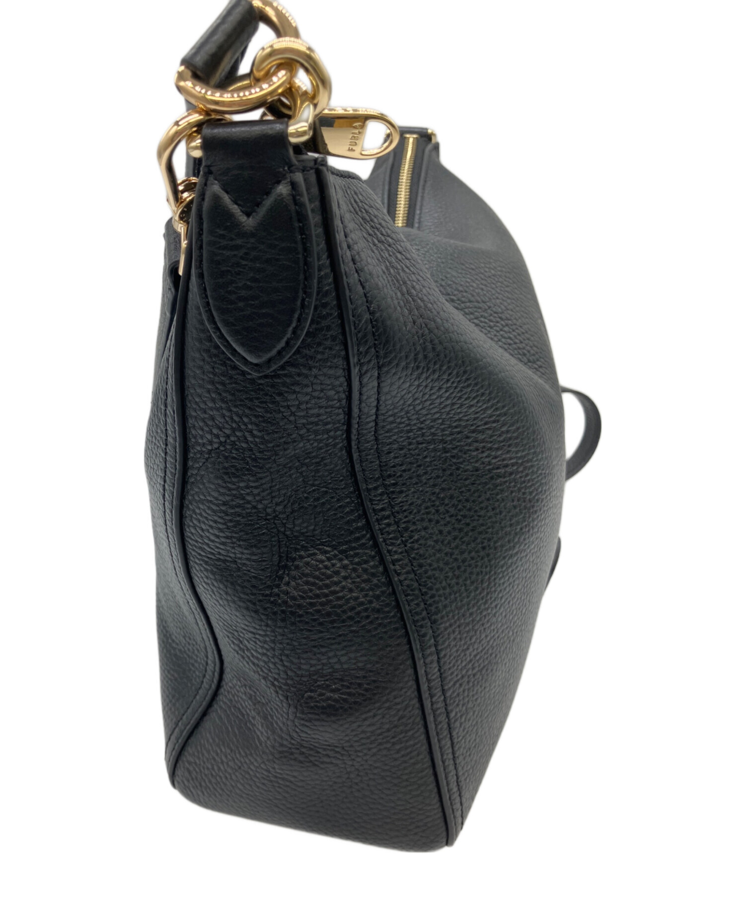 中古・古着通販】FURLA (フルラ) ショルダーバッグ ブラック｜ブランド 