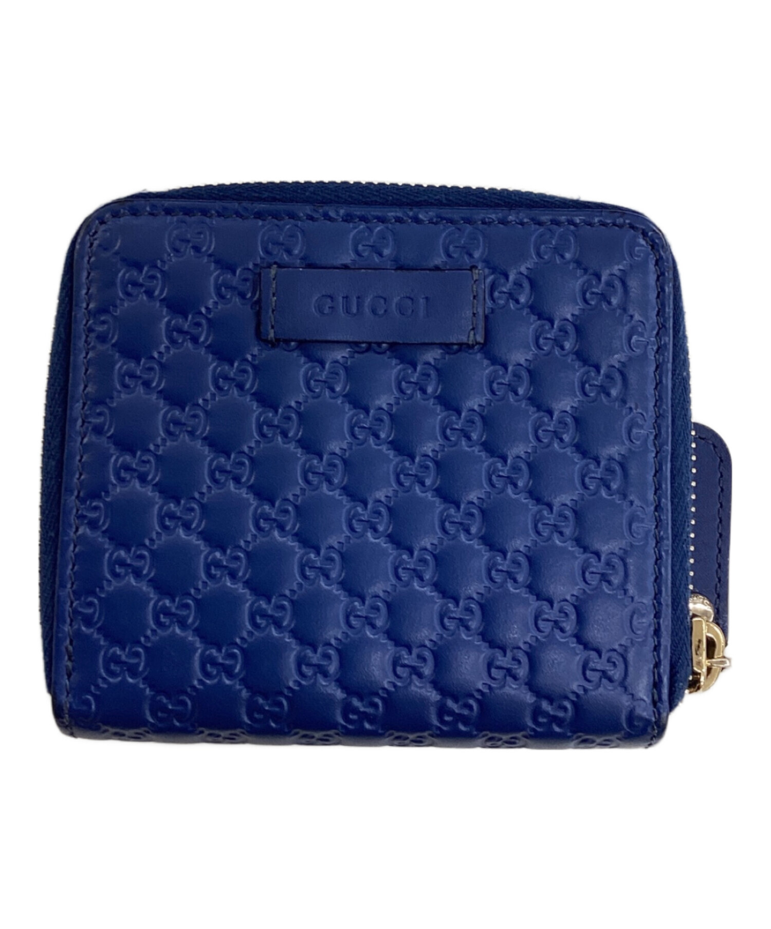 中古・古着通販】GUCCI (グッチ) 2つ折り財布 ブルー｜ブランド・古着