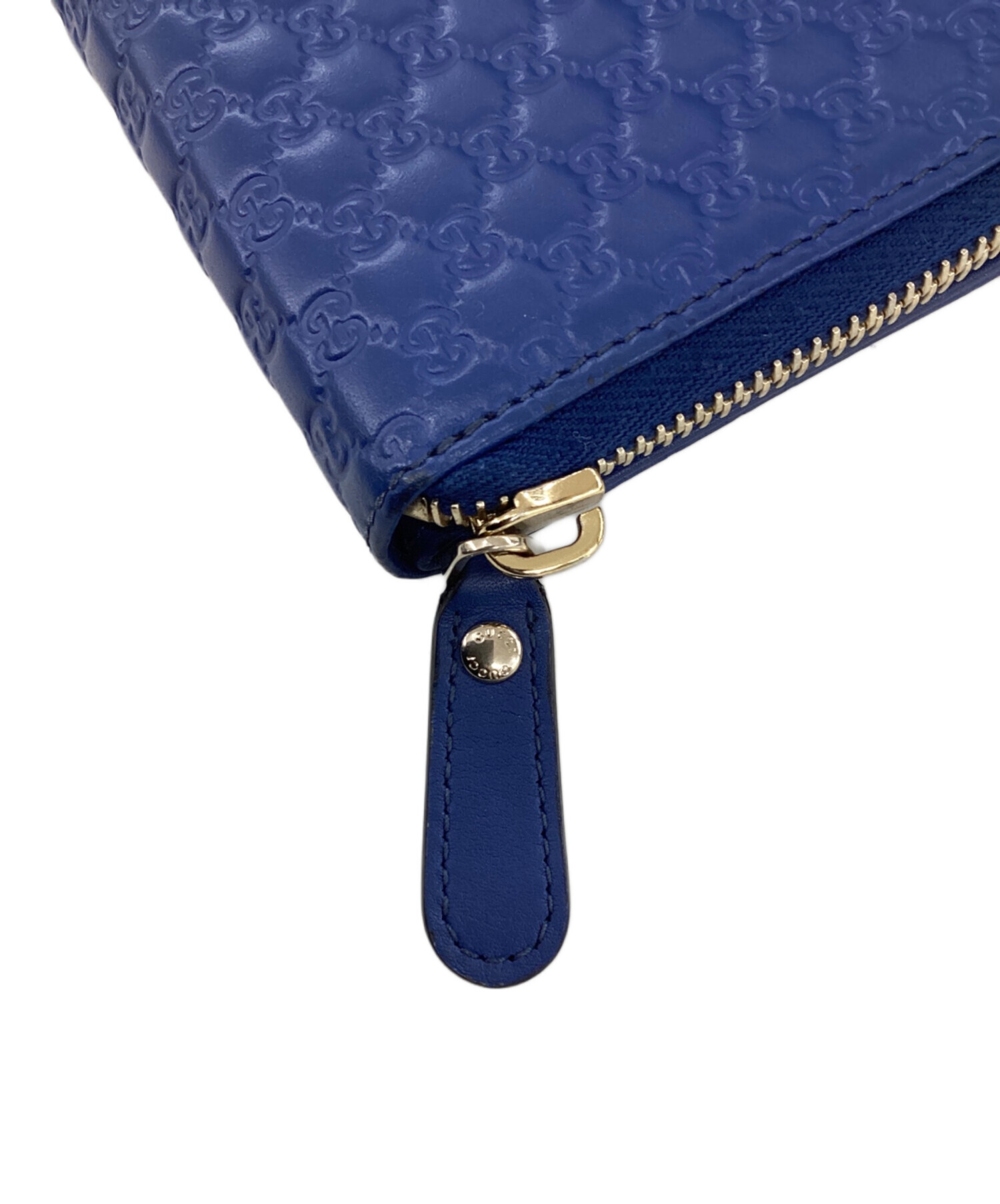 中古・古着通販】GUCCI (グッチ) 2つ折り財布 ブルー｜ブランド・古着