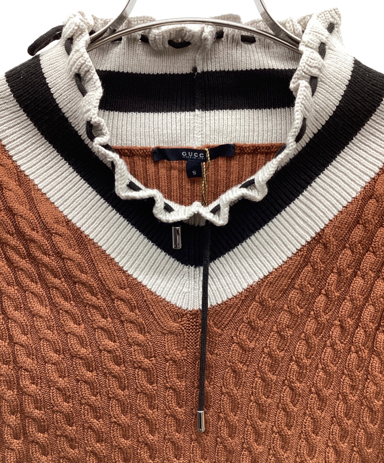 中古・古着通販】GUCCI (グッチ) セーター ブラウン サイズ:S