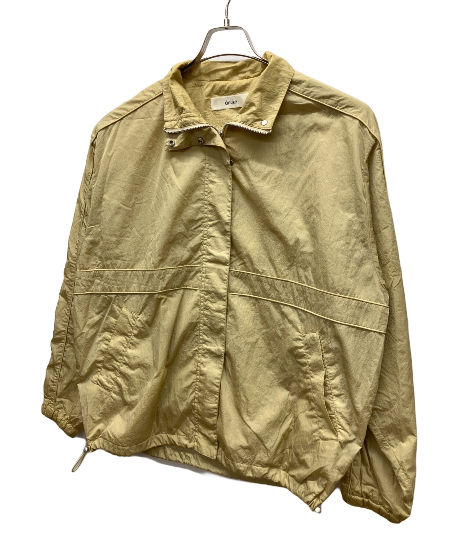 中古・古着通販】anuke (アンヌーク) ナイロンテックブルゾン イエロー