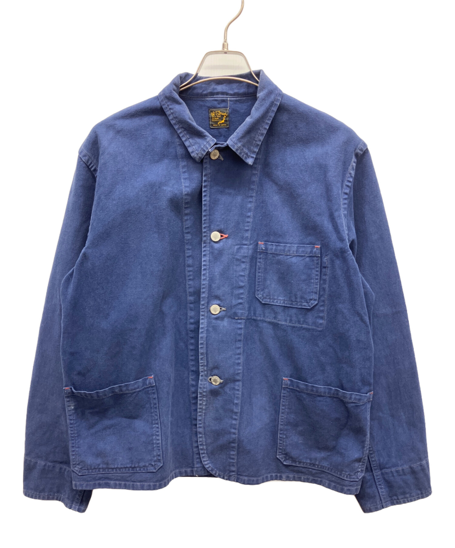 中古・古着通販】orSlow (オアスロウ) ワークジャケット ブルー サイズ 