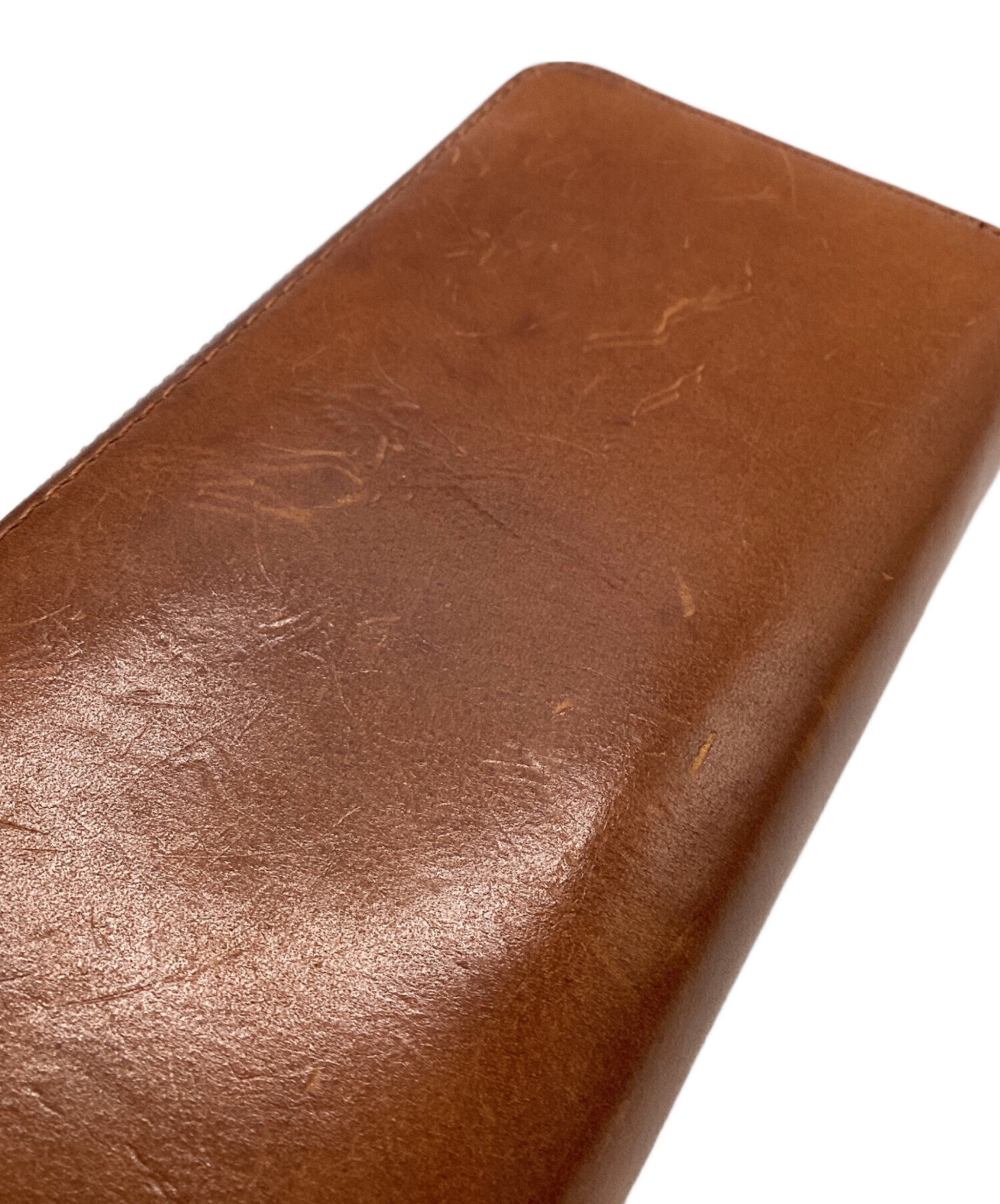 SLOW ブラウン レザー 長財布 古着 アメカジ ヴィンテージ 中古・古着通販】SLOW&CO (スロウアンドコー) 長財布 ブラウン