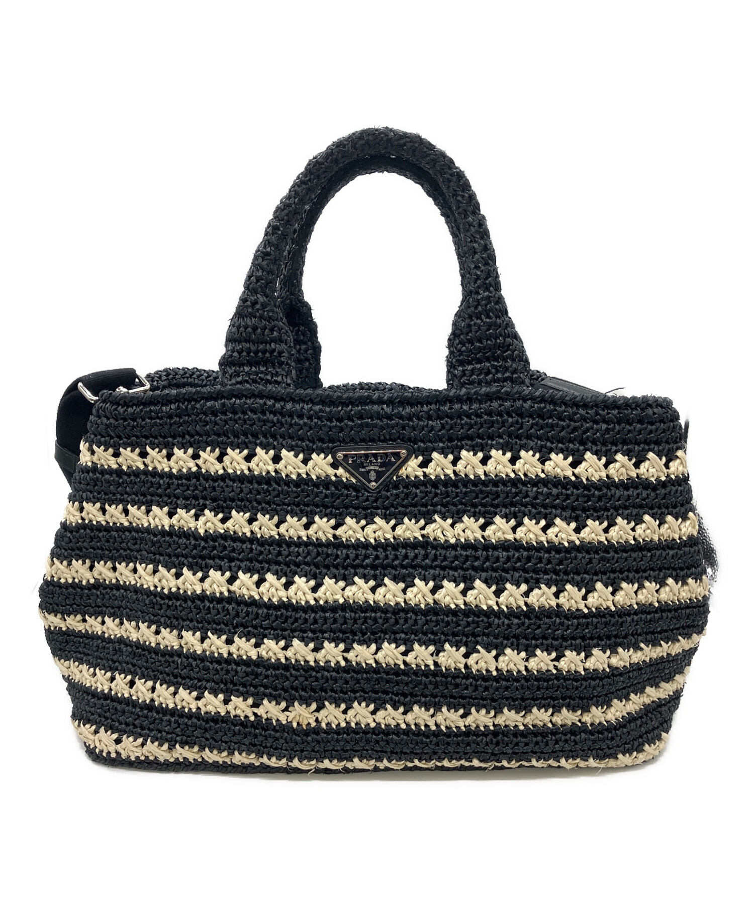 プラダ PRADA 2WAY ショルダーバッグ クラッチバッグ セカンドバッグ ラフィア ナチュラル 中古 新入荷 OB2547 楽天市場】【中古】 プラダ PRADA 2WAY ショルダーバッグ クラッチ