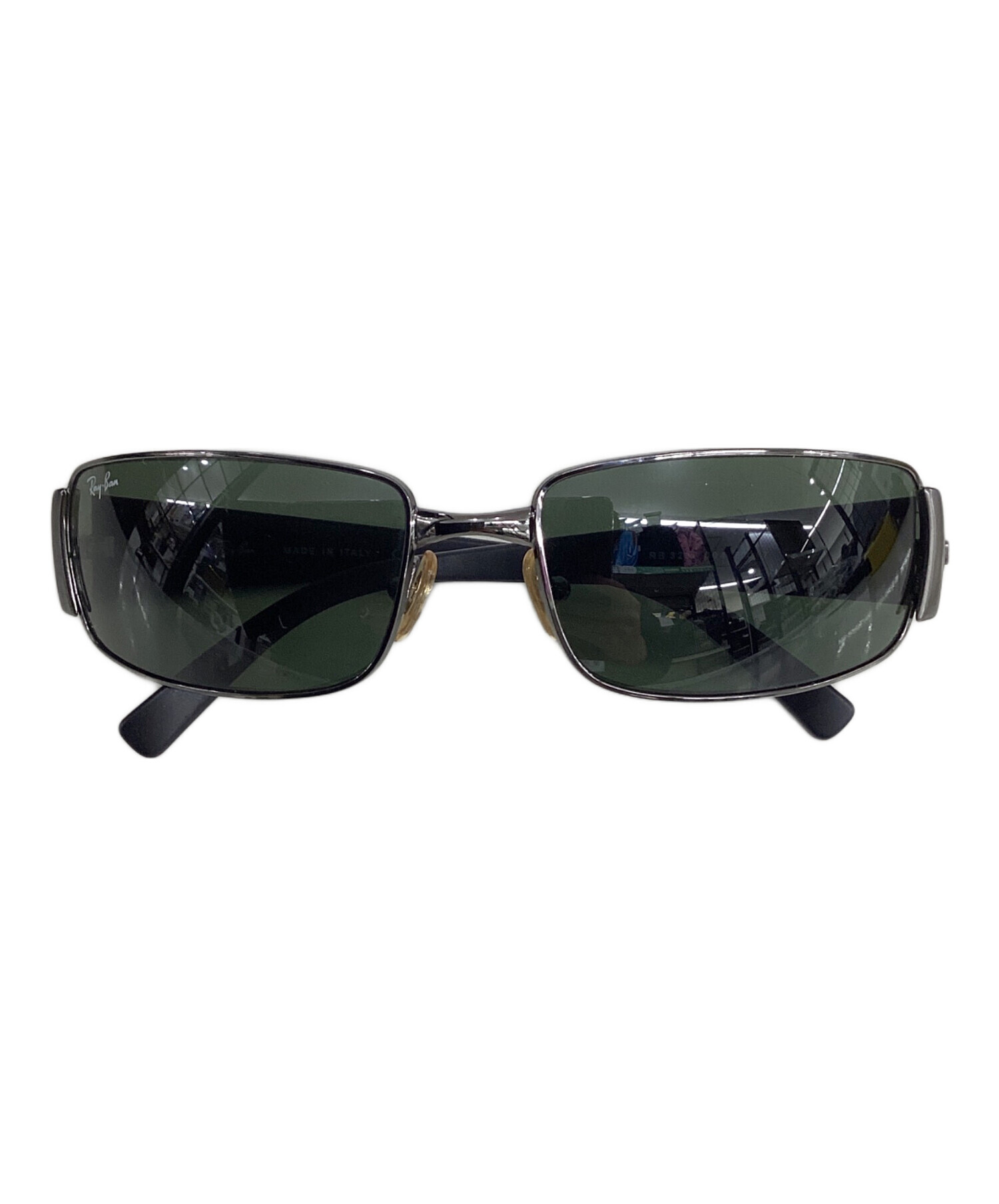 Ray-Ban ブラック×ブラック　 サングラス　未使用 中古・古着通販】RAY-BAN (レイバン) サングラス ブラック/グリーン