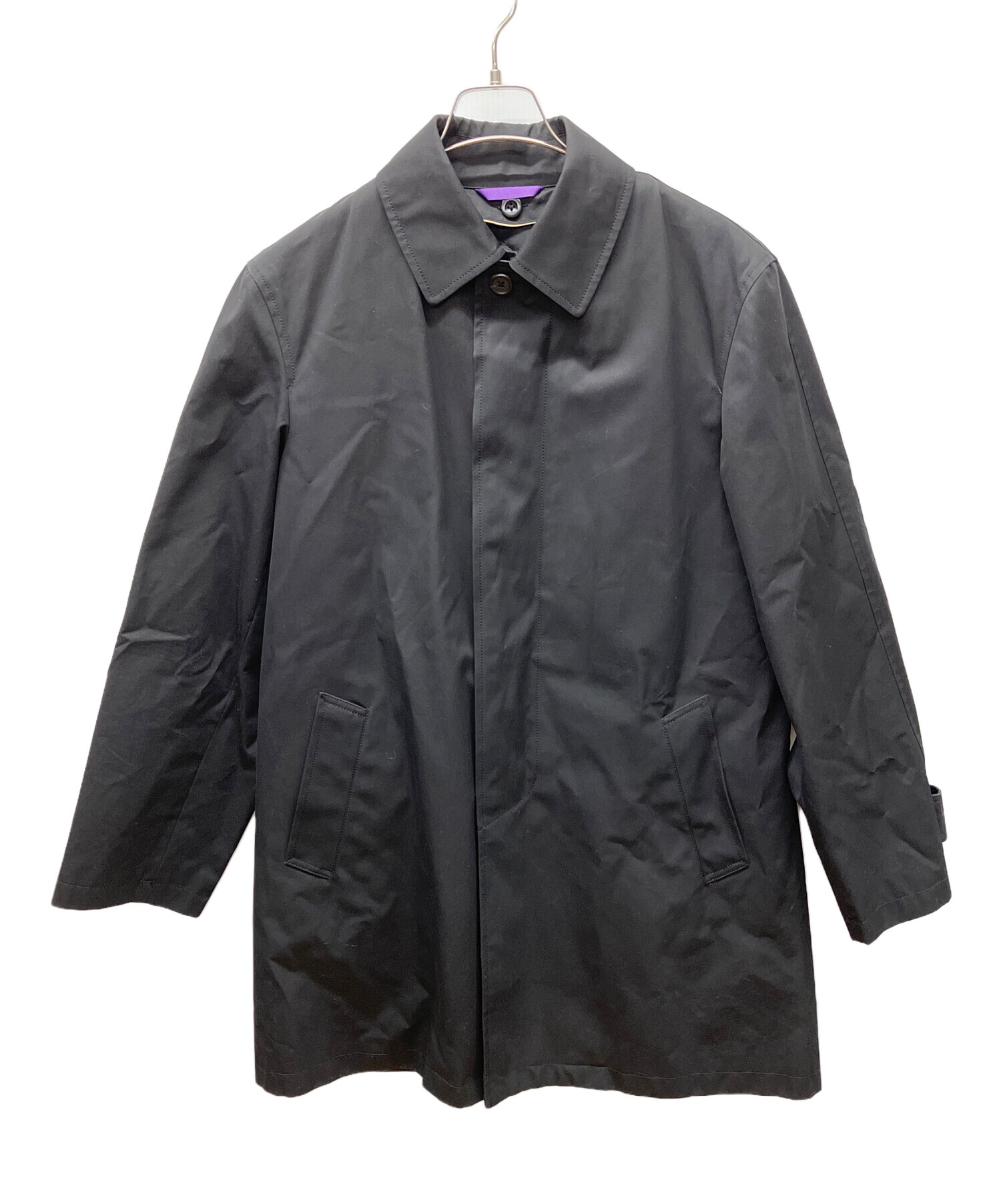 完売品✨ Paul Smith ポールスミス 現行タグ コート 裏地フェザー 黒 中古・古着通販】PAUL SMITH (ポールスミス) コート ブラック サイズ:M