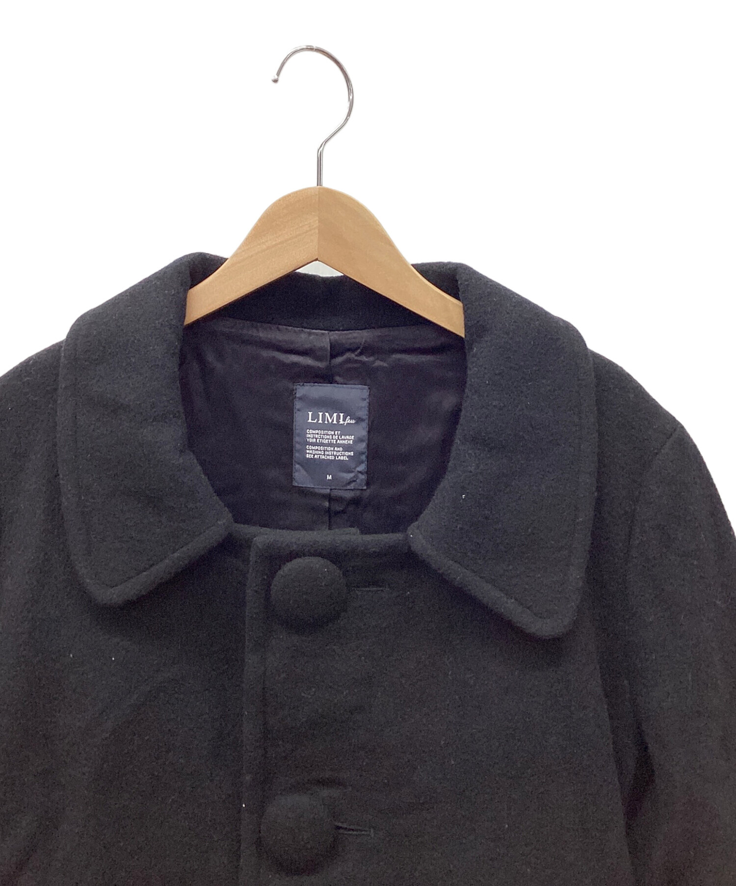 中古・古着通販】LIMI feu (リミフゥ) トレンチコート ブラック サイズ