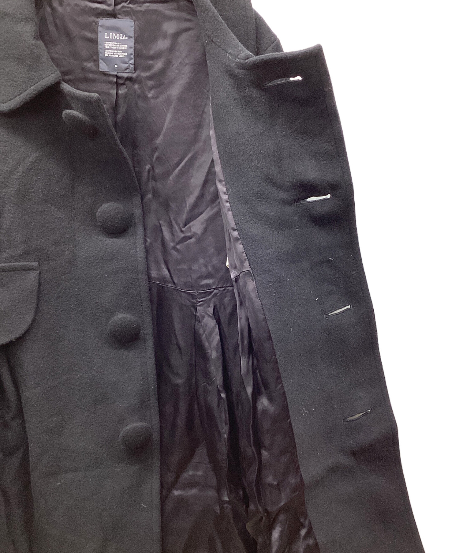 中古・古着通販】LIMI feu (リミフゥ) トレンチコート ブラック サイズ