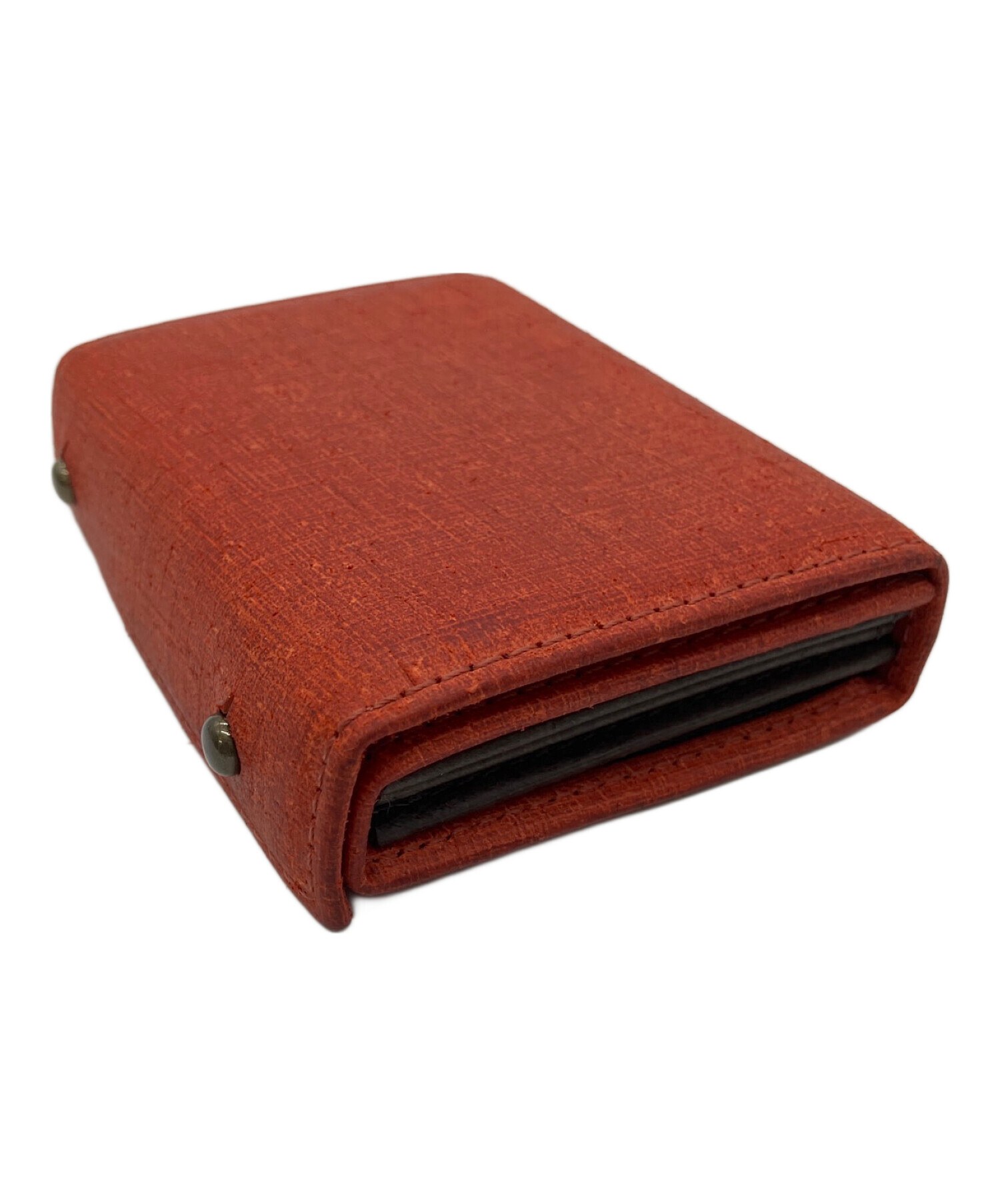 中古・古着通販】エムピウ m+ (エムピウ) 2つ折り財布 レッド 