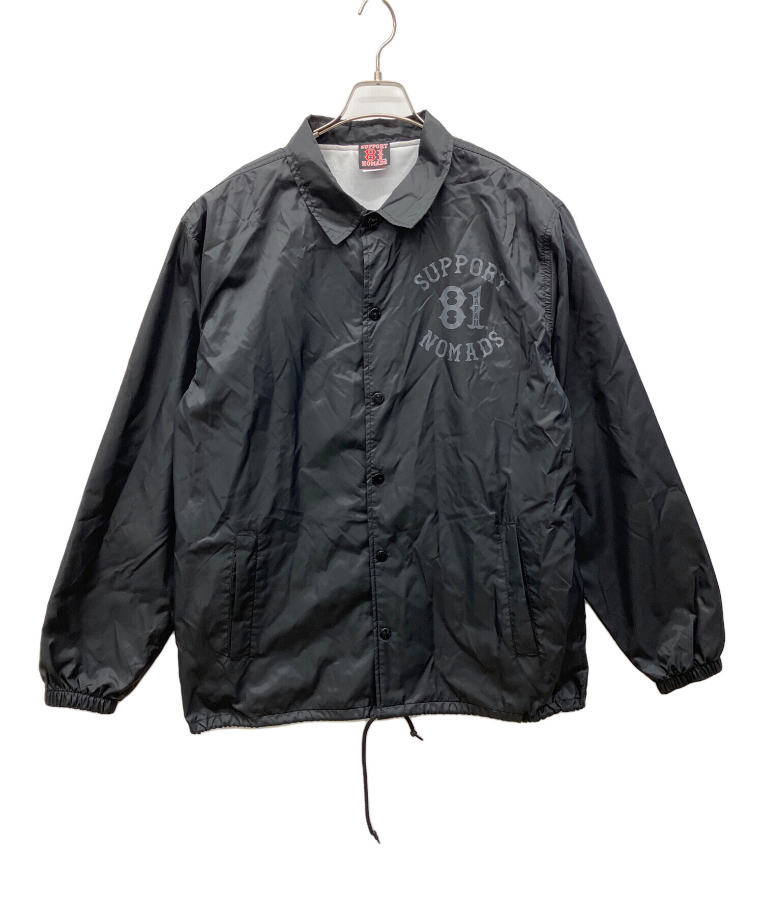 中古・古着通販】SUPPORT 81 (サポート81) コーチジャケット ブラック