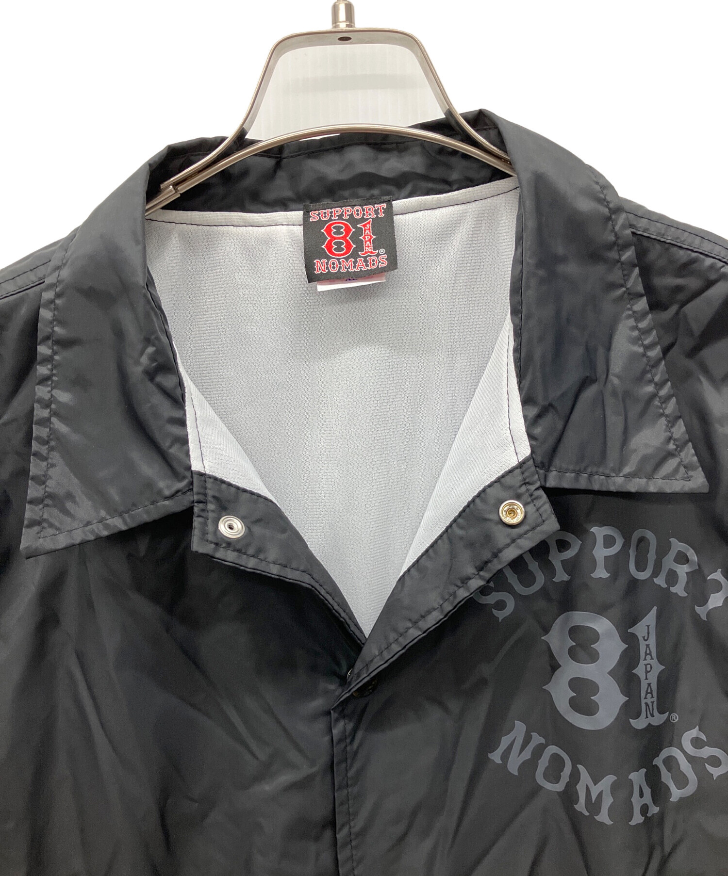 中古・古着通販】SUPPORT 81 (サポート81) コーチジャケット ブラック