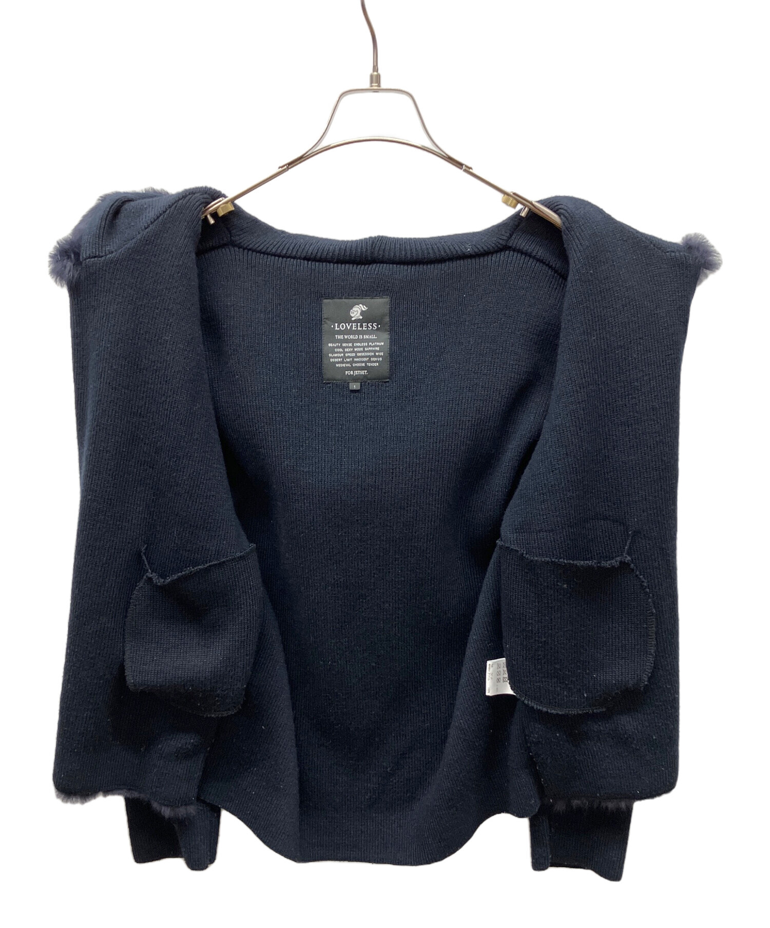 中古・古着通販】LOVELESS (ラブレス) ジップパーカー ネイビー サイズ 