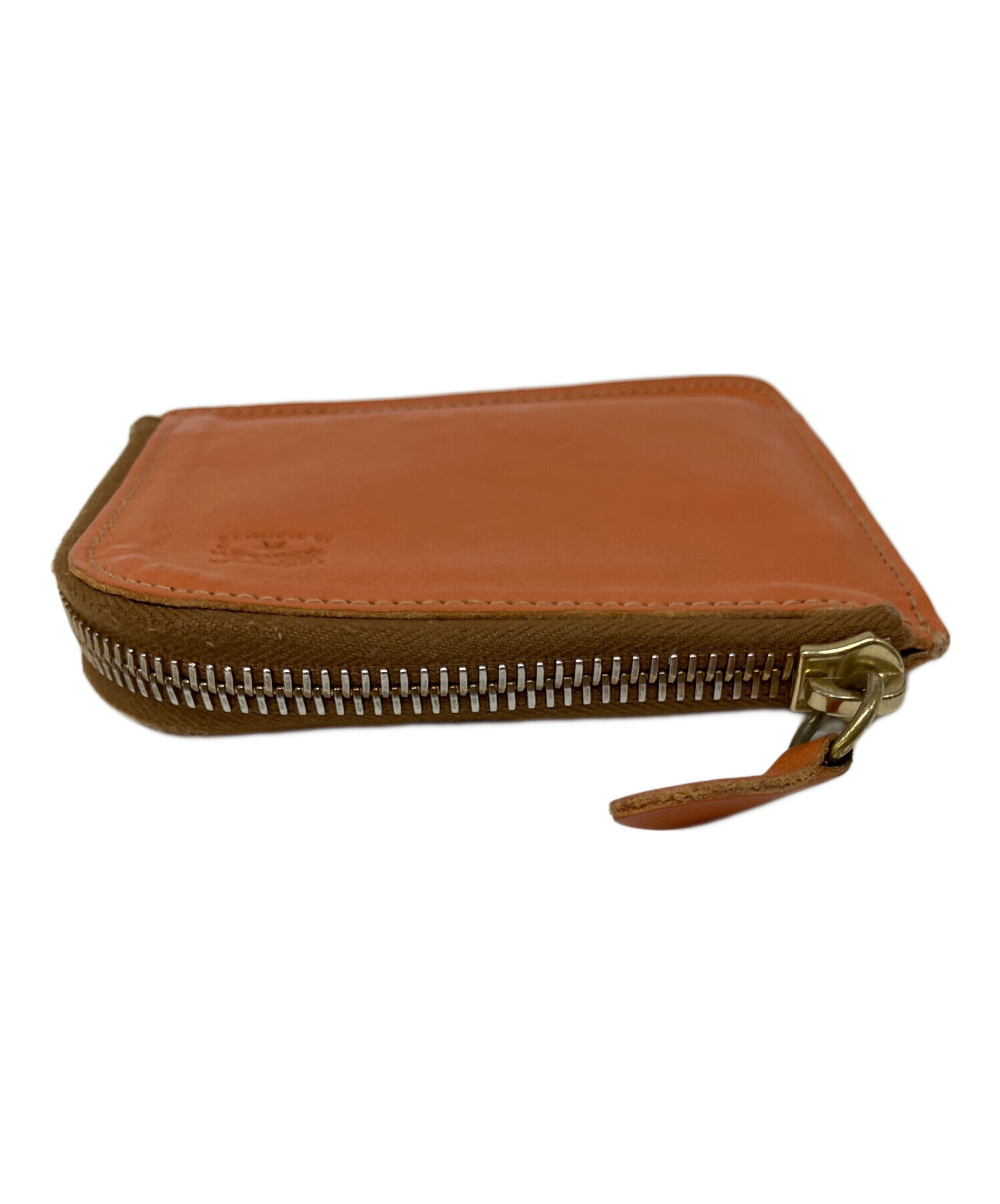 イルビゾンテ　二つ折り財布　使用１週間ほど　オレンジ 中古・古着通販】IL BISONTE (イル ビゾンテ) 2つ折り財布 オレンジ